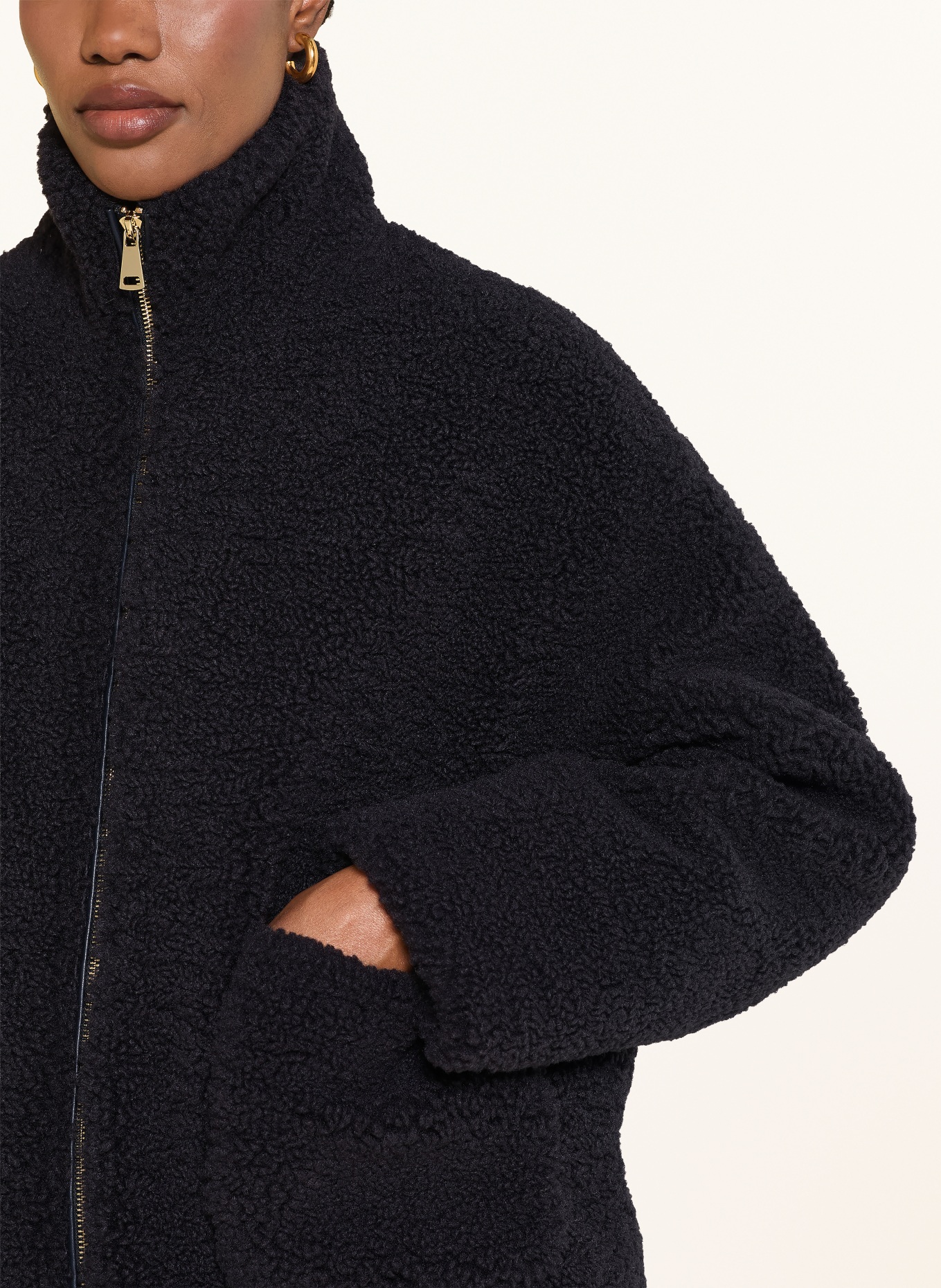 BETTA CORRADI Kunstfell-Jacke: DUNKELBLAU