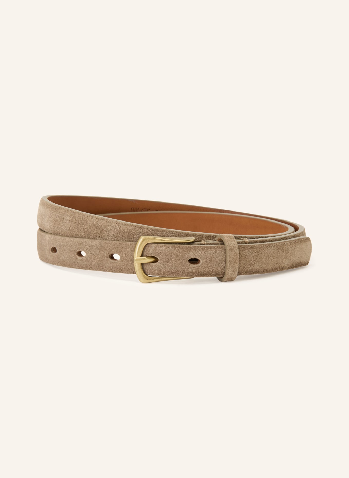 Reptile's House Leren riem: CAMEL / GOUD