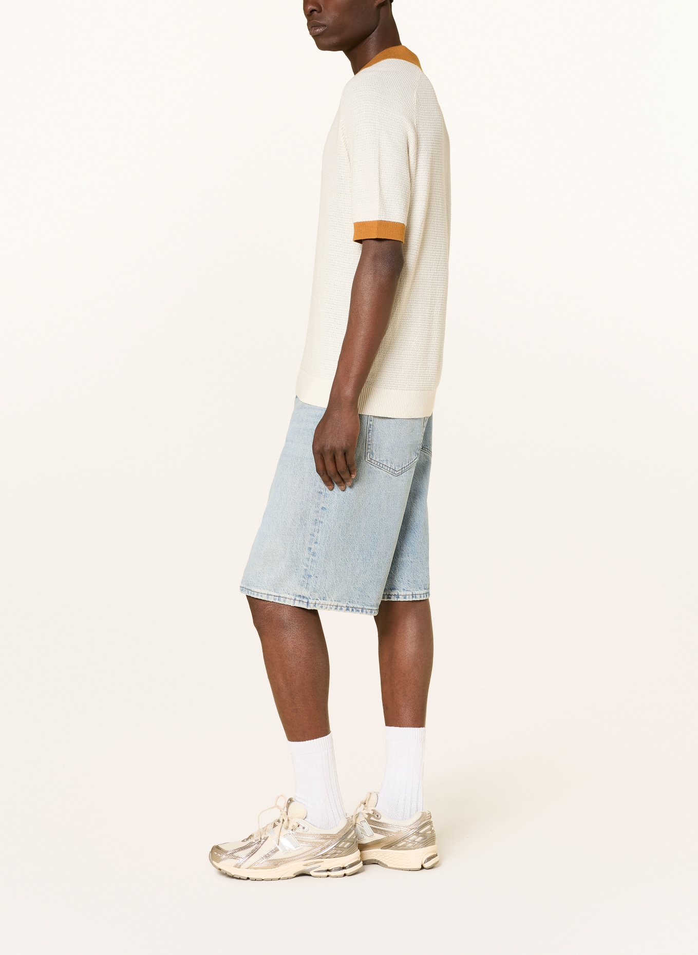 HUGO Jeansshorts MASON Loose Baggy Fit: 455 LIGHT/PASTEL BLUE
