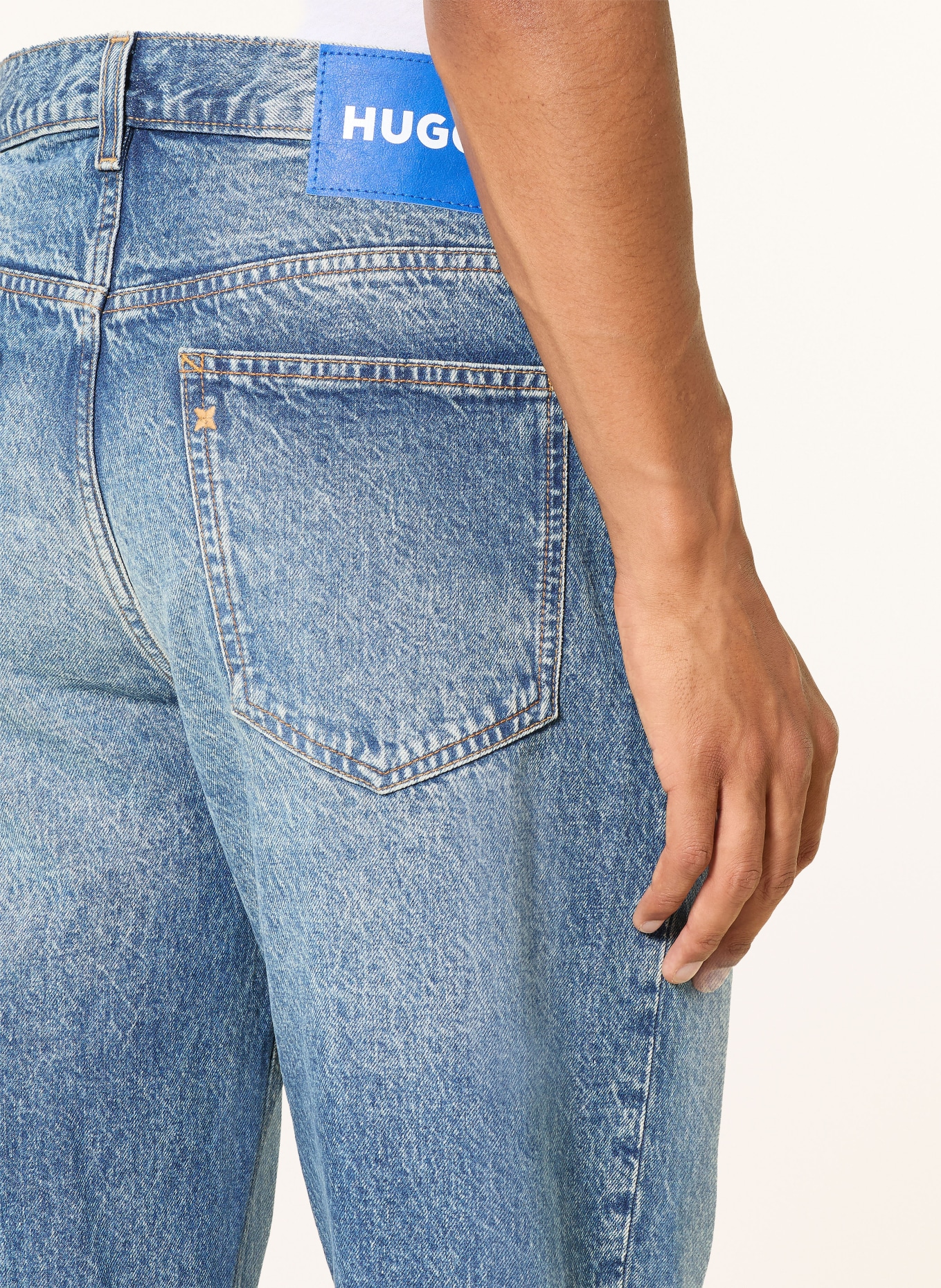 HUGO Jeans NATE Baggy Fit: 420 MEDIUM BLUE