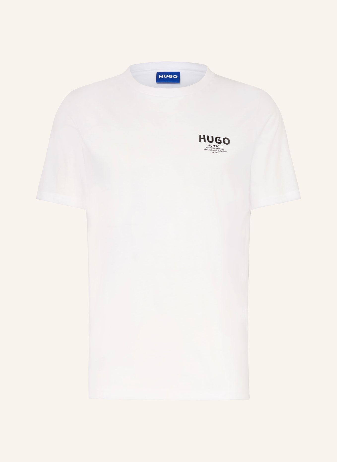 HUGO T-shirt NESPTEE: WIT