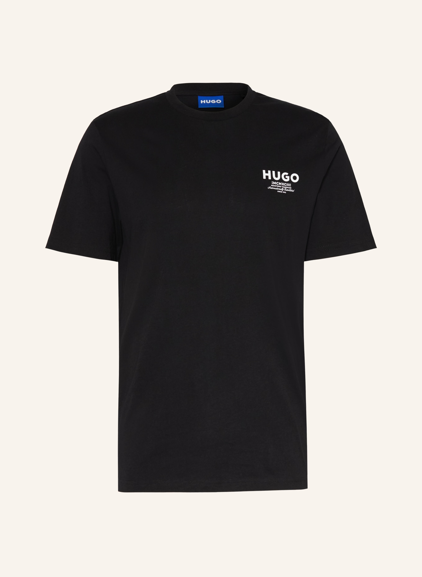 HUGO T-shirt NESPTEE: ZWART
