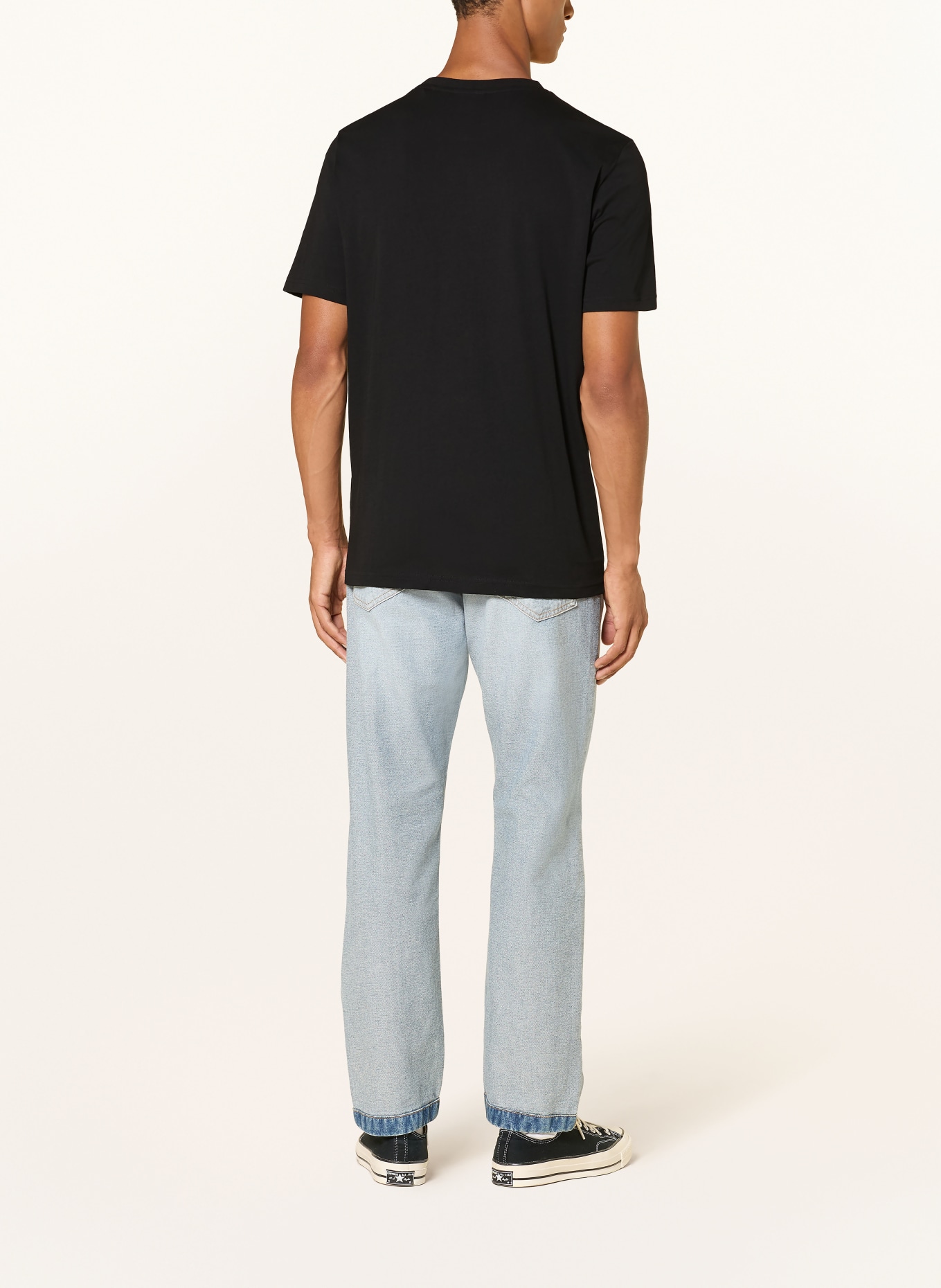 HUGO T-shirt NESPTEE: ZWART