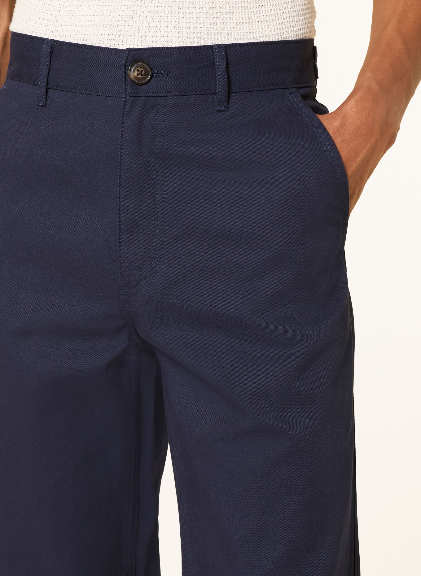 HUGO Chino GAREGIN Regular Fit: DONKERBLAUW