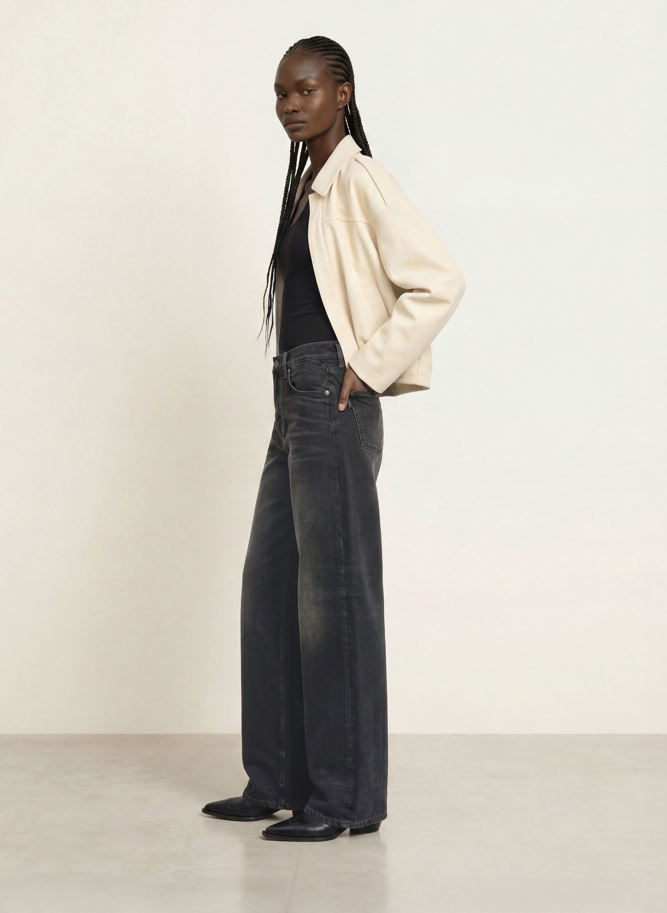 HAIKURE Wide Leg BETHANY: L0938 VINTAGE BLACK
