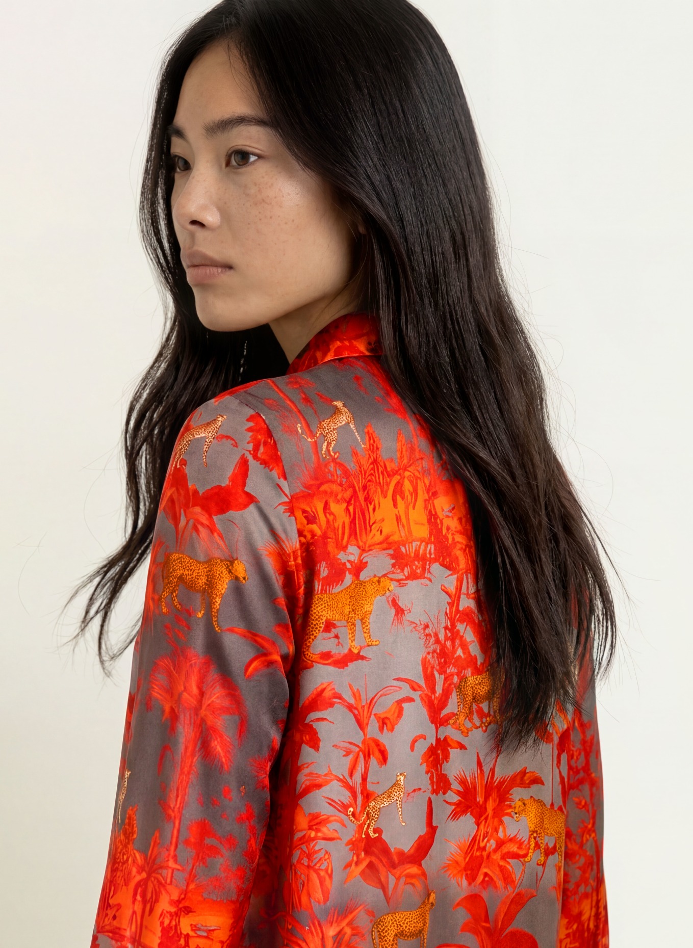 miss goodlife Satin dress: RED / DARK GRAY / PINK