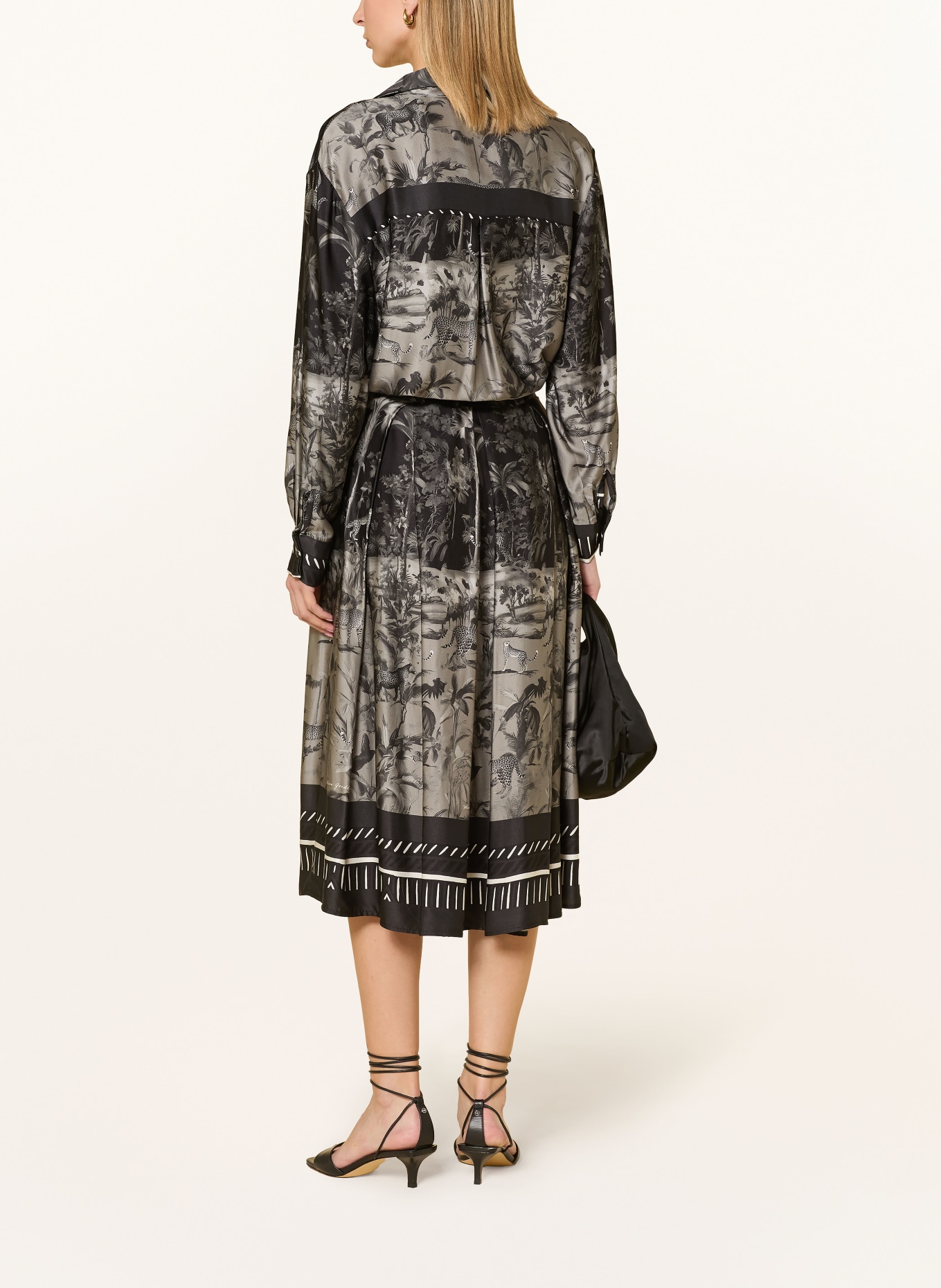 miss goodlife Satijnen rok: TAUPE / GRIJS / ZWART