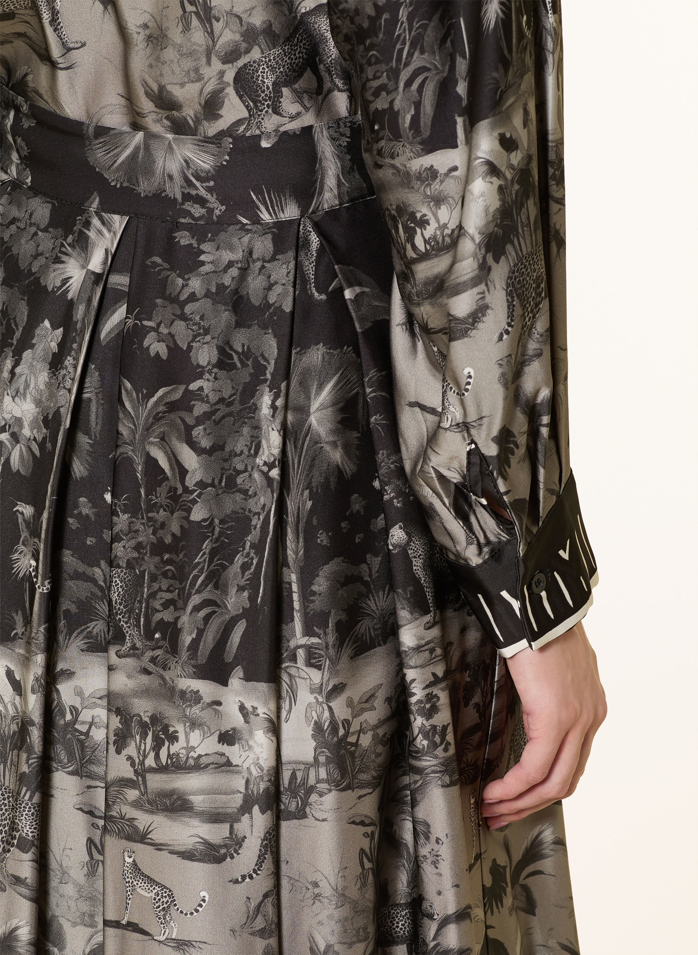 miss goodlife Satijnen rok: TAUPE / GRIJS / ZWART