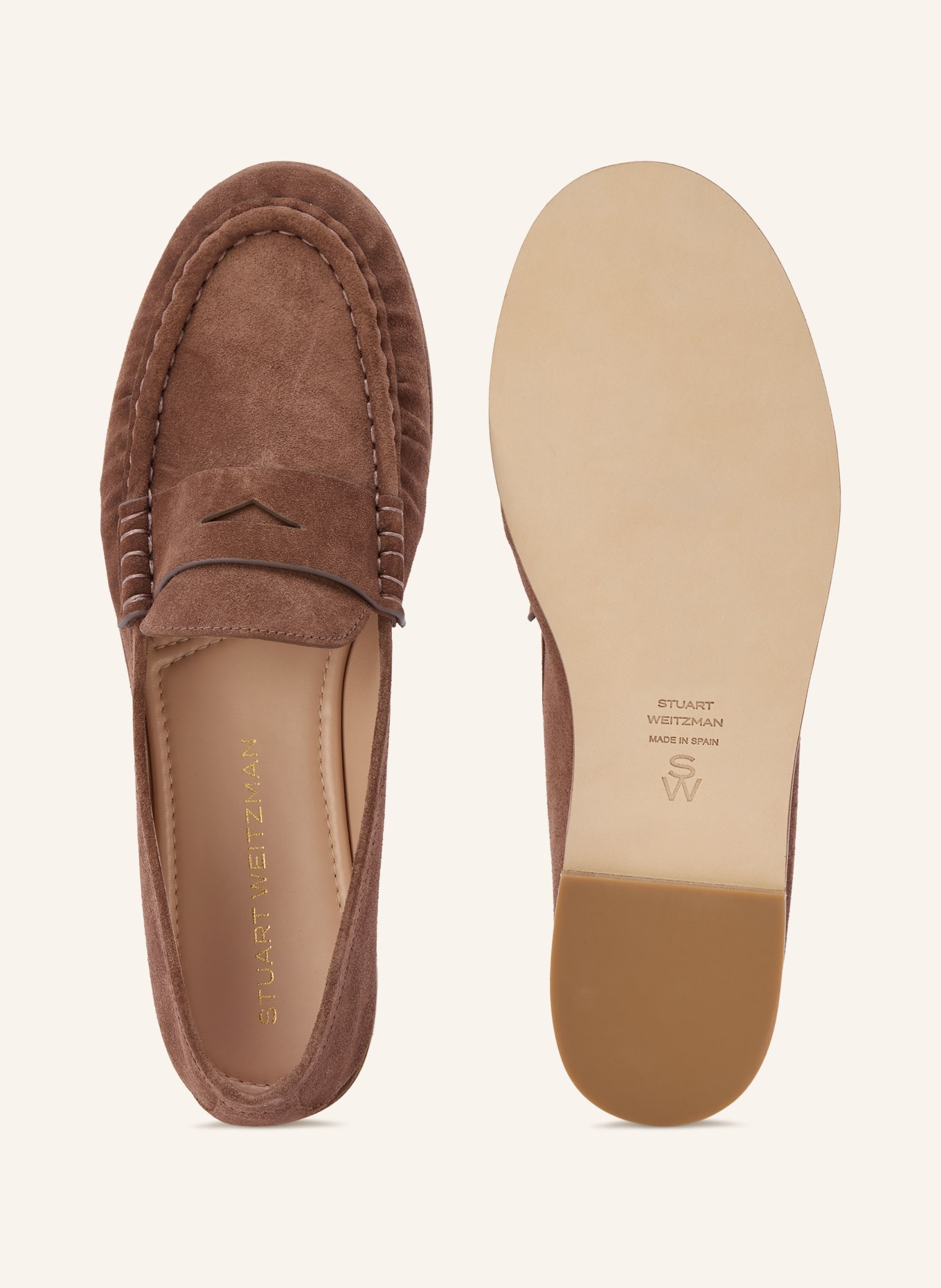 STUART WEITZMAN SPENCER Penny loafer: BROWN