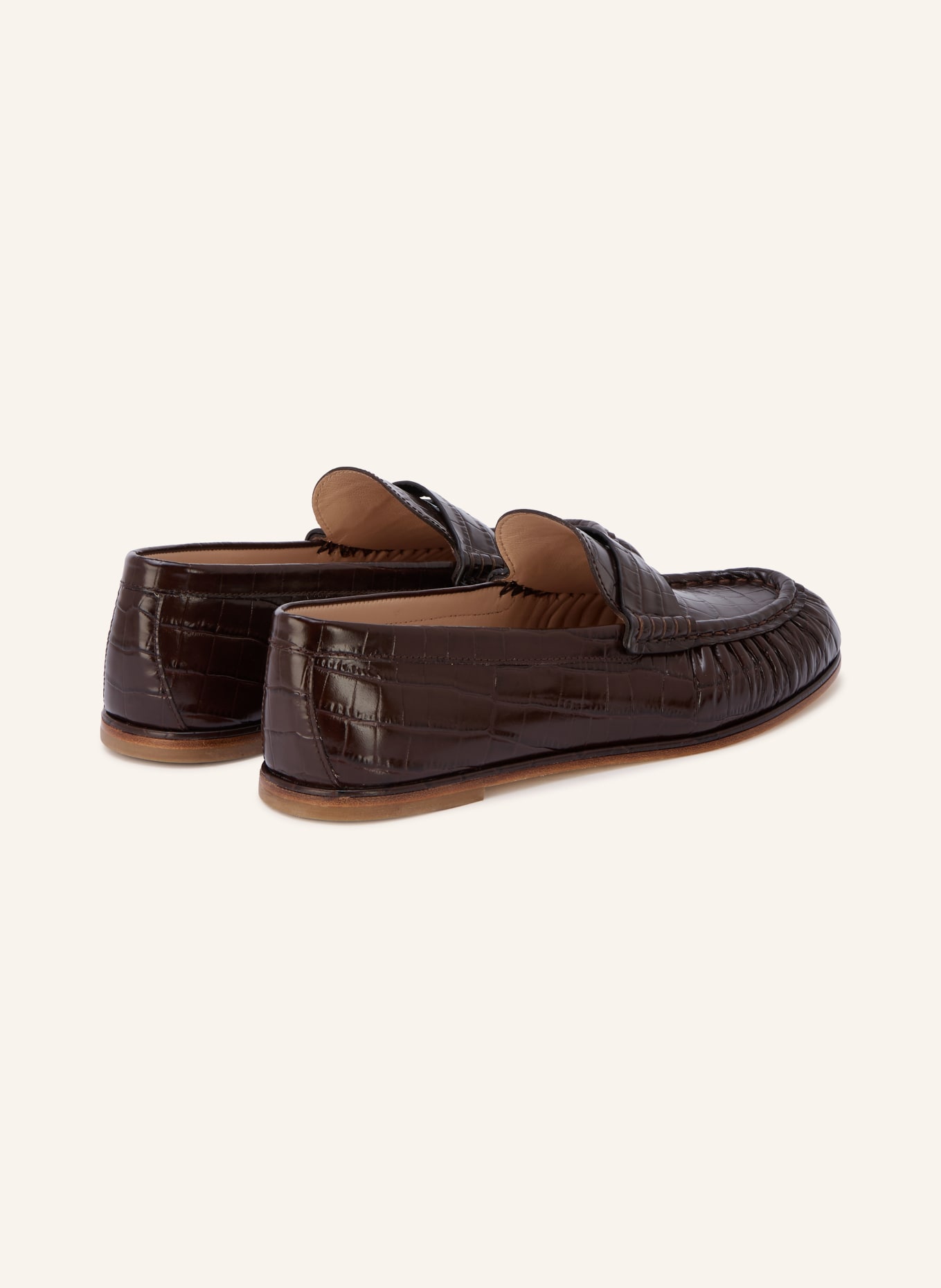 STUART WEITZMAN SPENCER Penny loafer: DARK BROWN