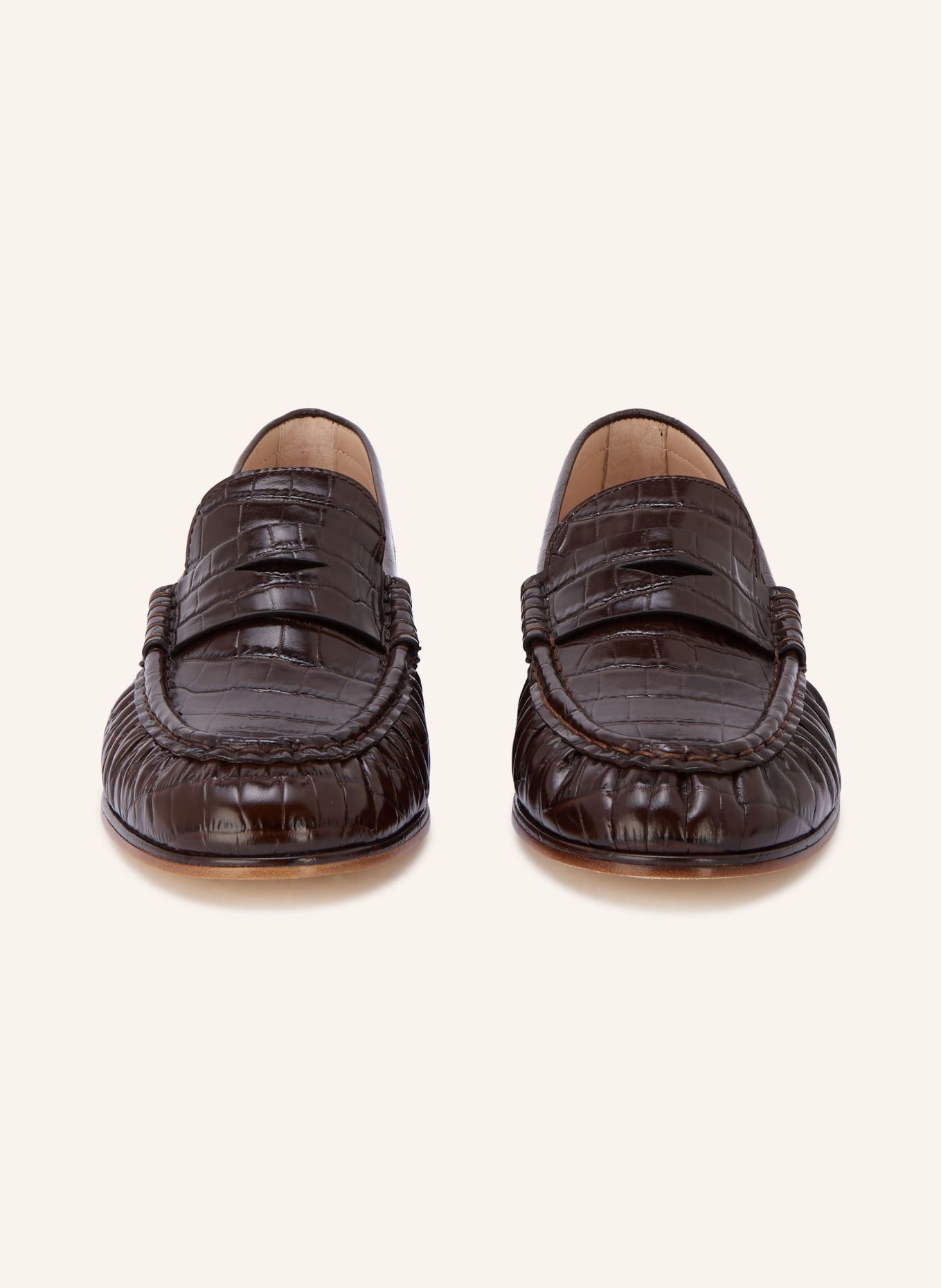 STUART WEITZMAN SPENCER Penny loafer: DARK BROWN