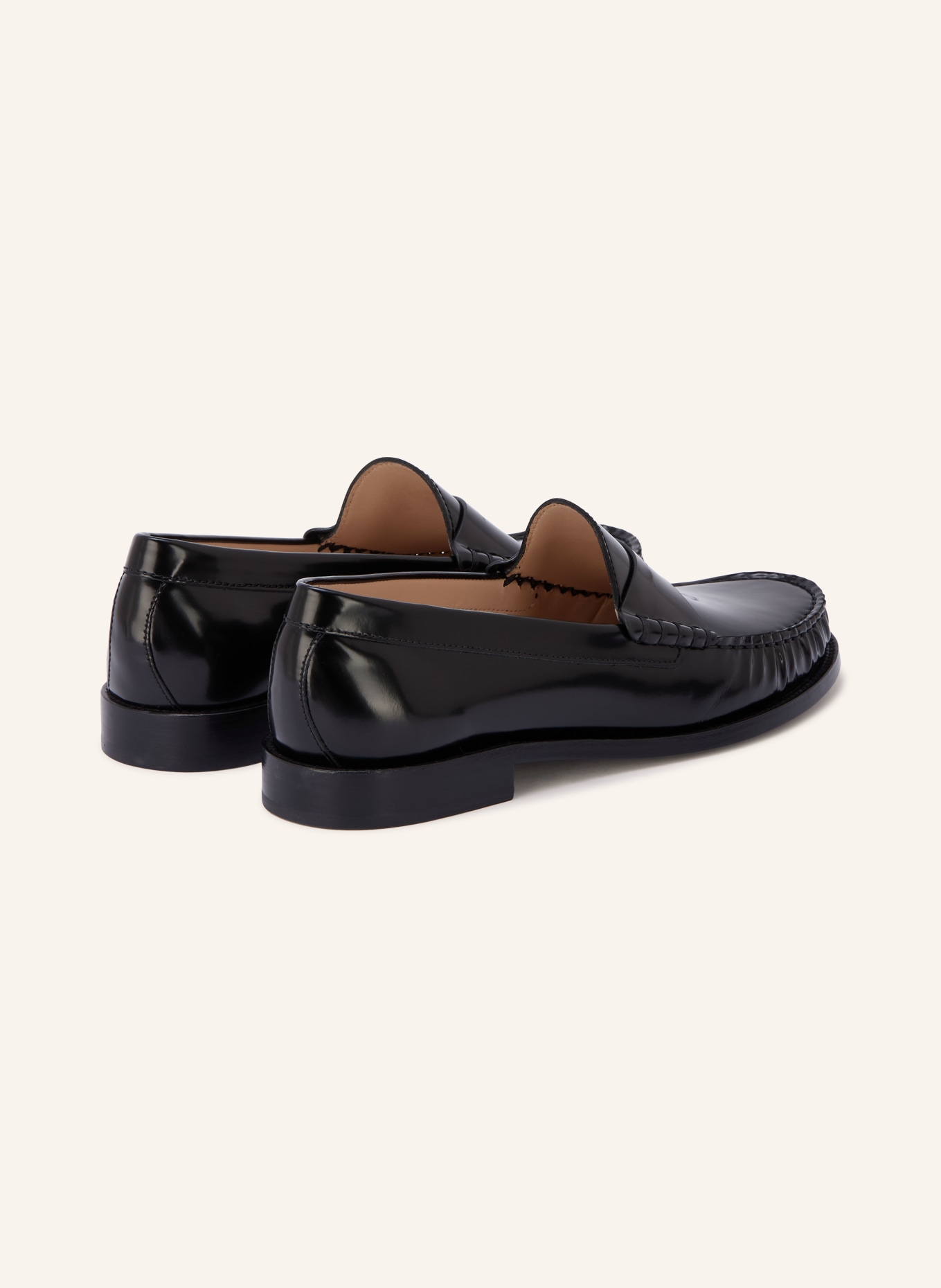 STUART WEITZMAN LOTTIE Penny loafer: BLACK