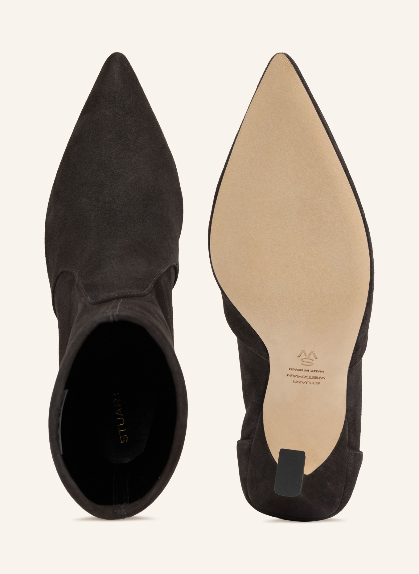 STUART WEITZMAN Laarsjes VINNIE BOOTIE 85: DONKERGRIJS