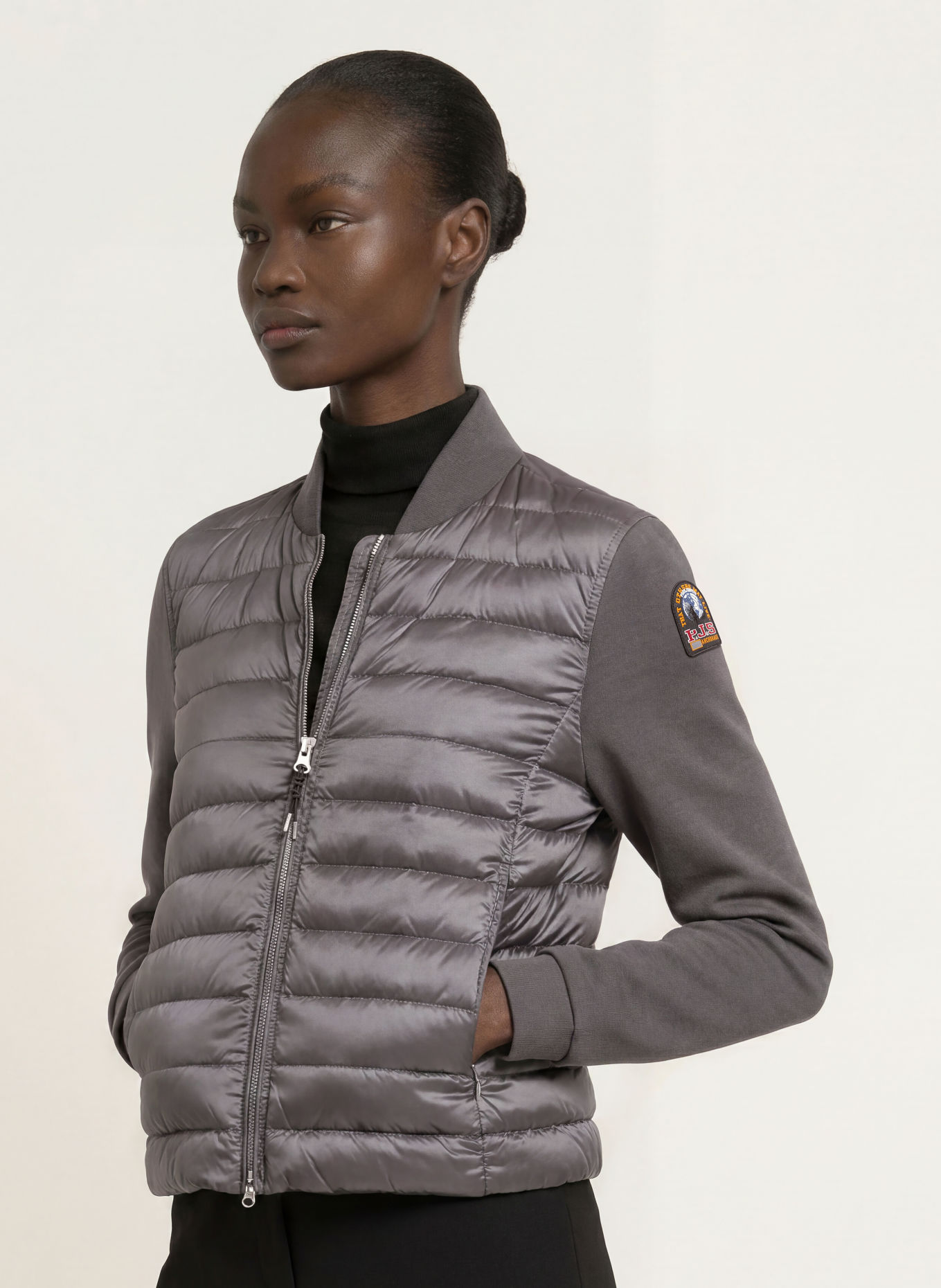 PARAJUMPERS Daunenjacke KALYSTA im Materialmix: DUNKELGRAU