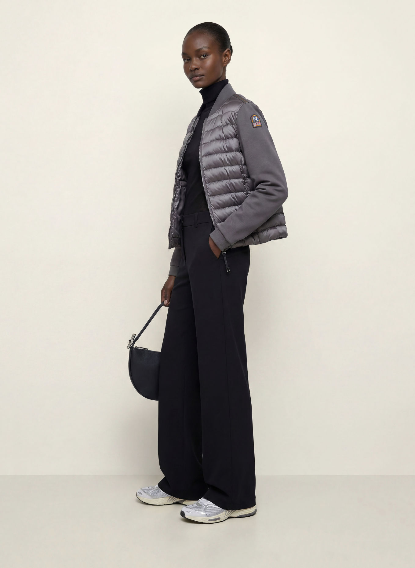 PARAJUMPERS Daunenjacke KALYSTA im Materialmix: DUNKELGRAU