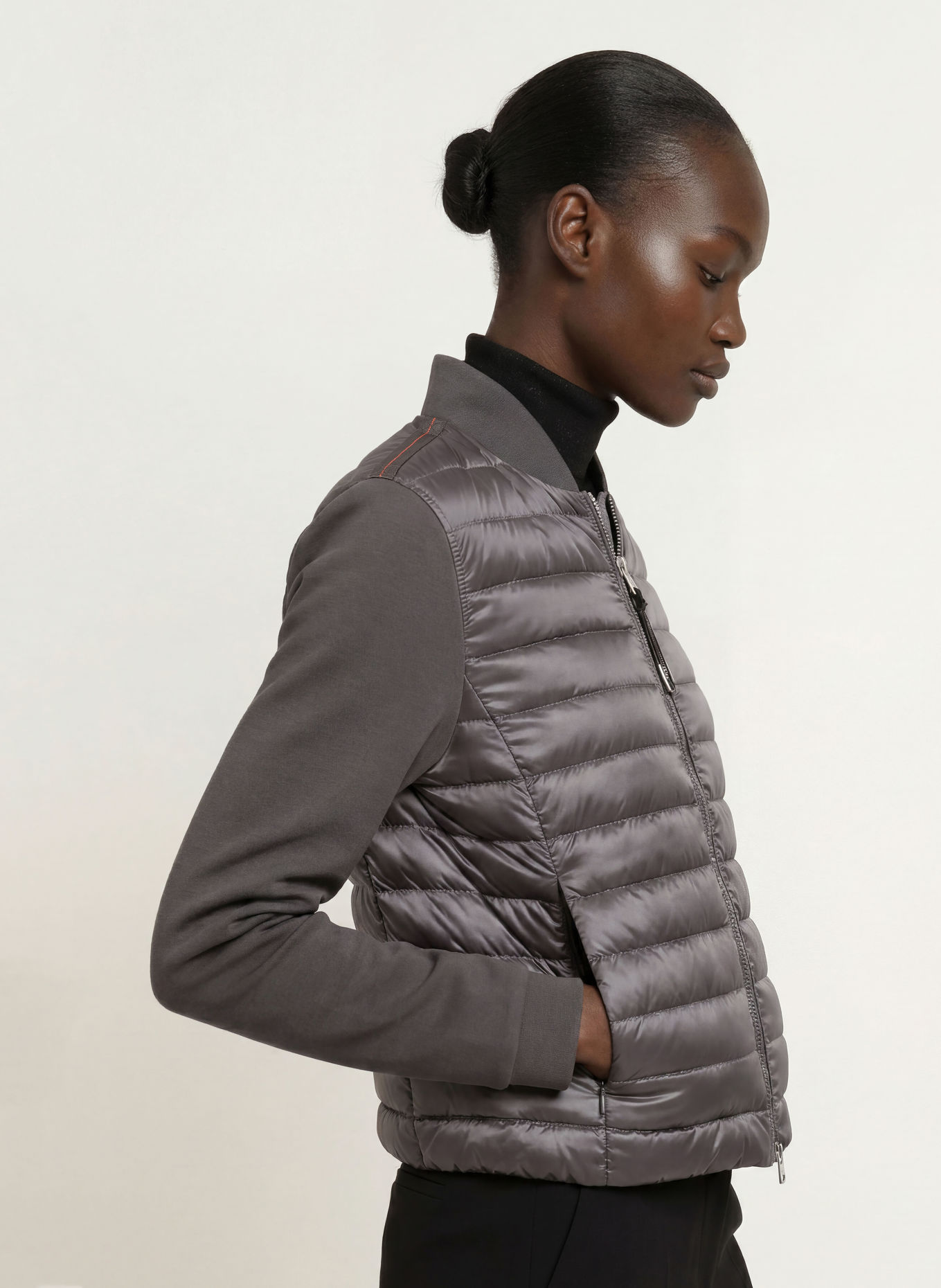 PARAJUMPERS Daunenjacke KALYSTA im Materialmix: DUNKELGRAU