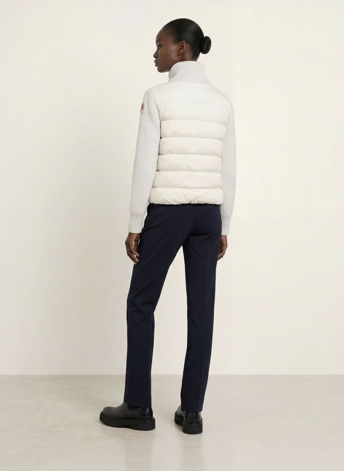 PARAJUMPERS Daunenjacke MOOONIE 2.0 im Materialmix: CREME