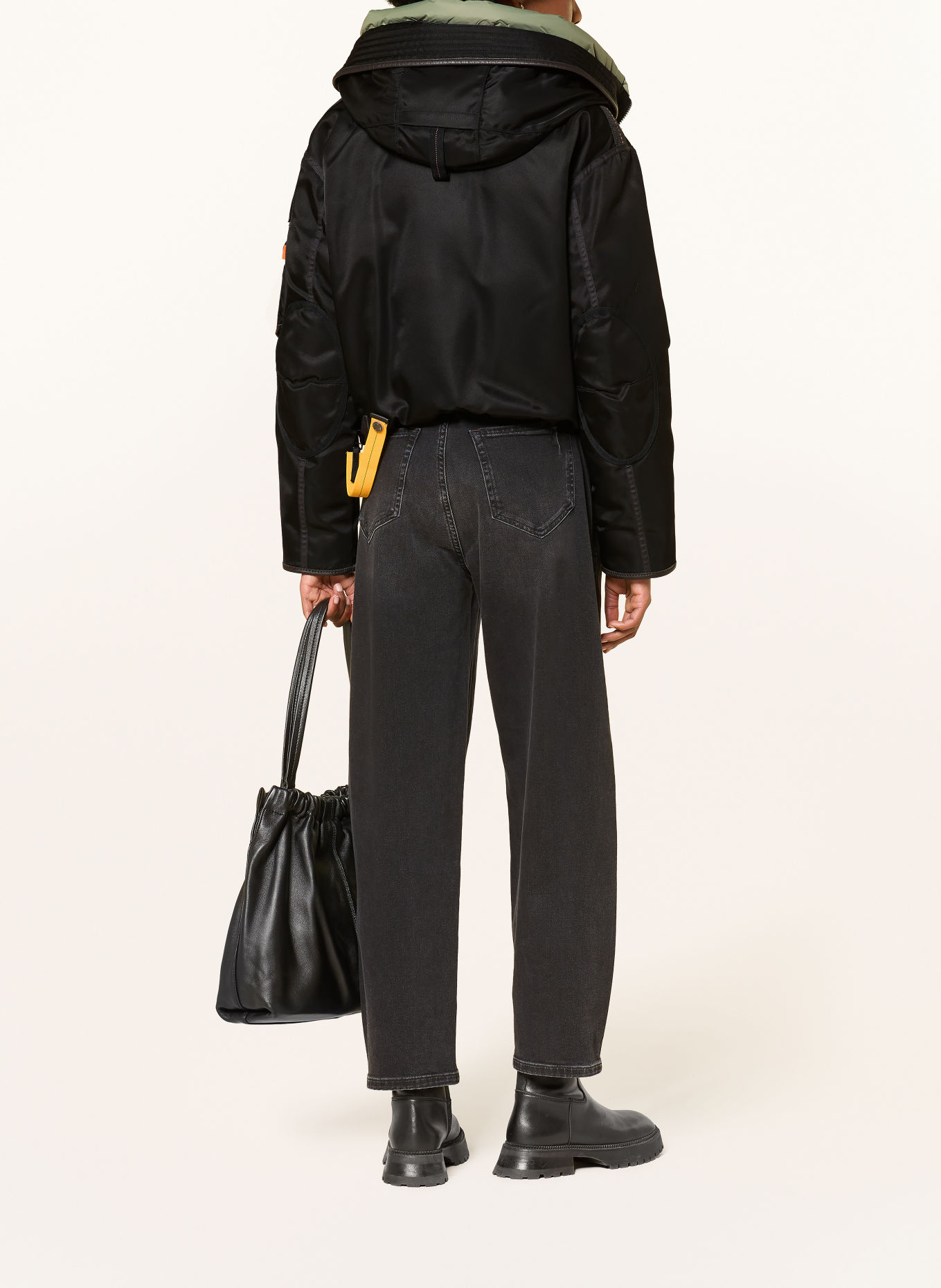 PARAJUMPERS Daunenblouson GOBI 20TH: SCHWARZ / DUNKELBRAUN / OLIV