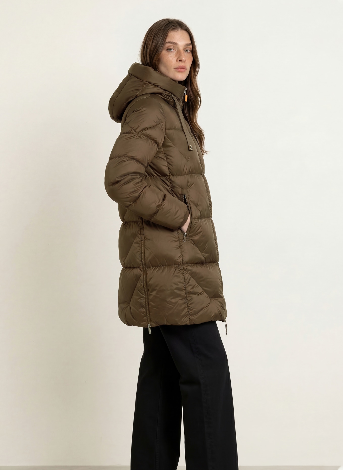 PARAJUMPERS JANET Down coat: BROWN