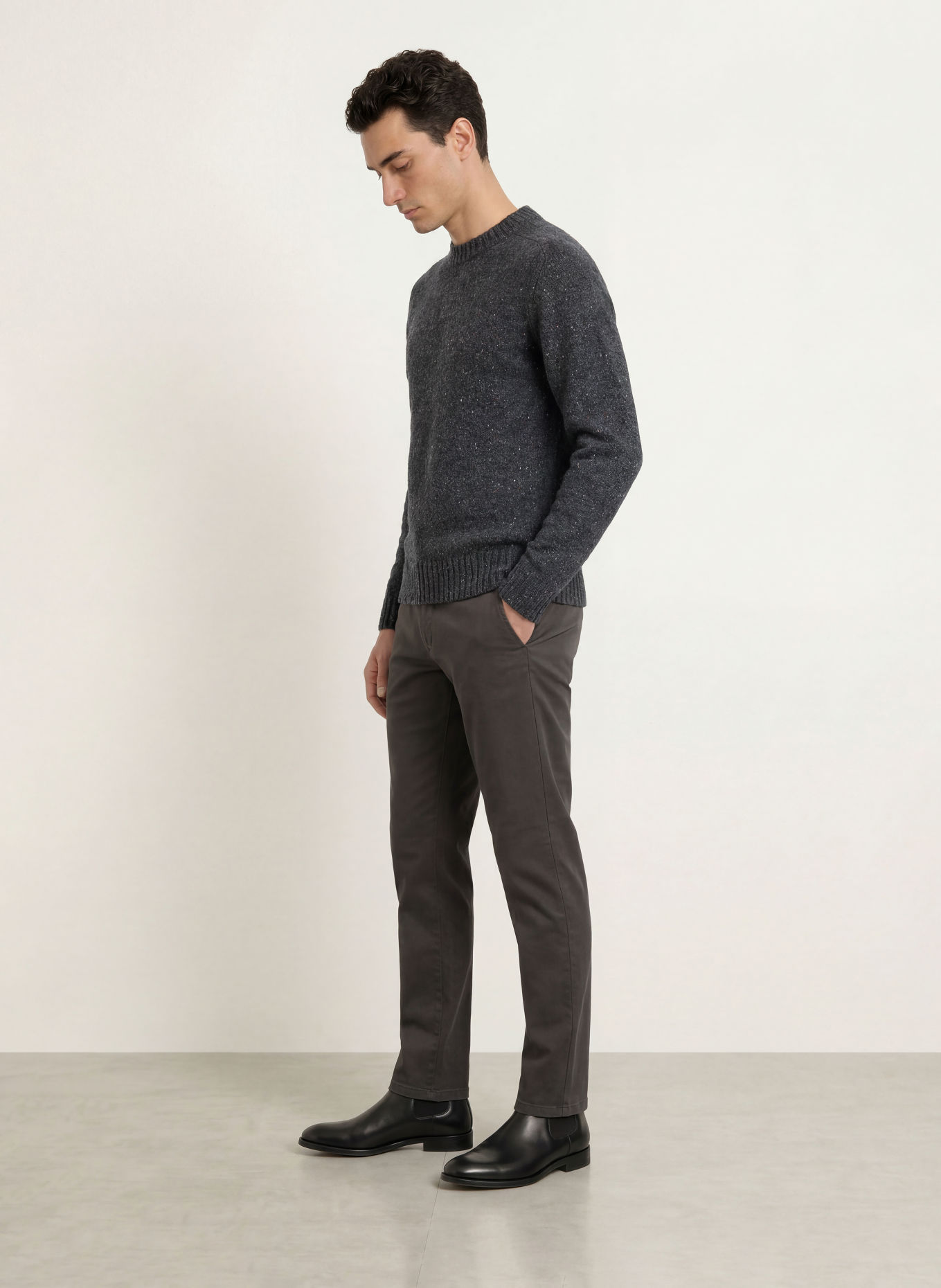 STROKESMAN'S Sweater: DARK GRAY