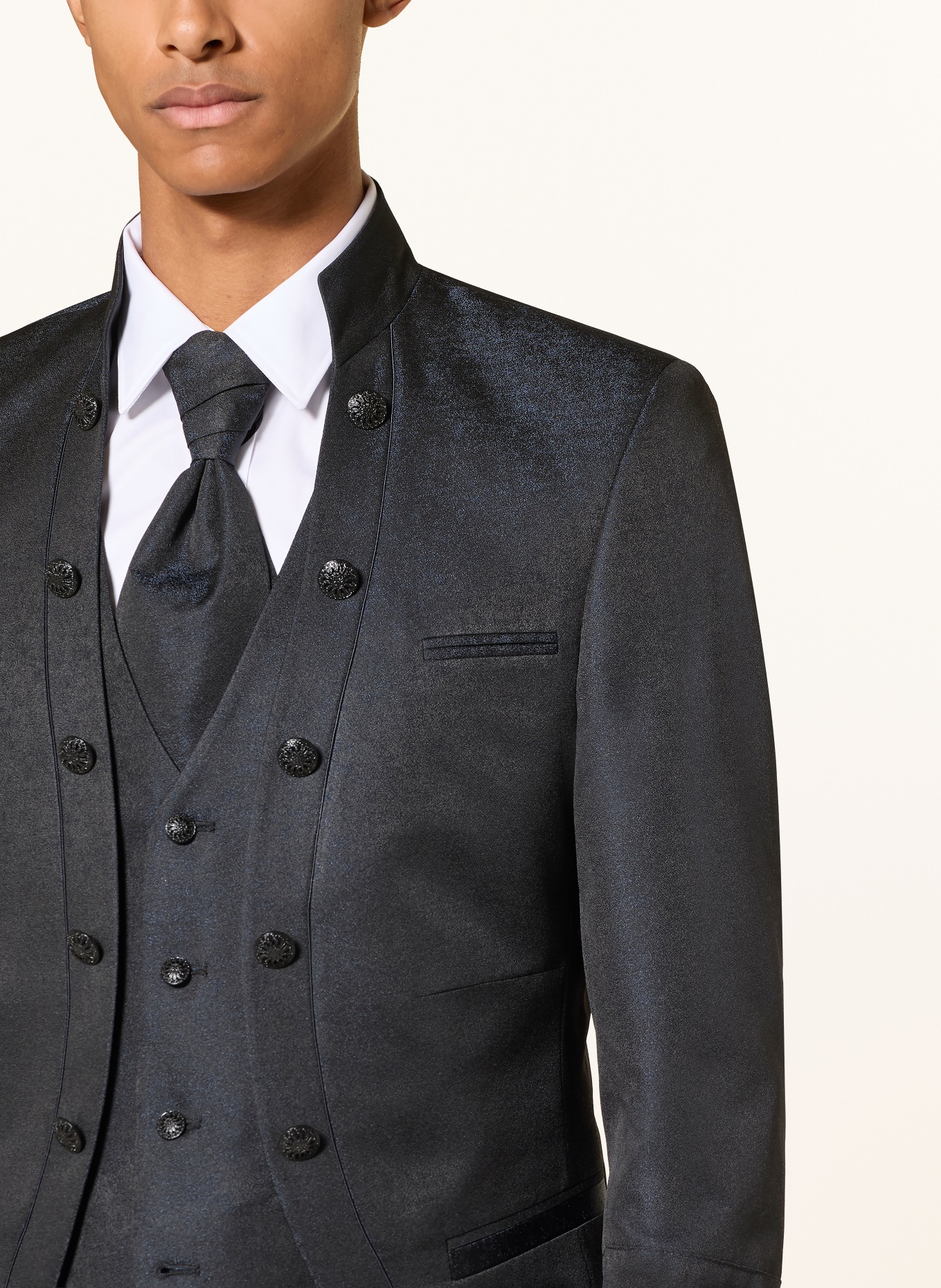 WILVORST Colbert Extra Slim Fit: 030 SCHWARZ