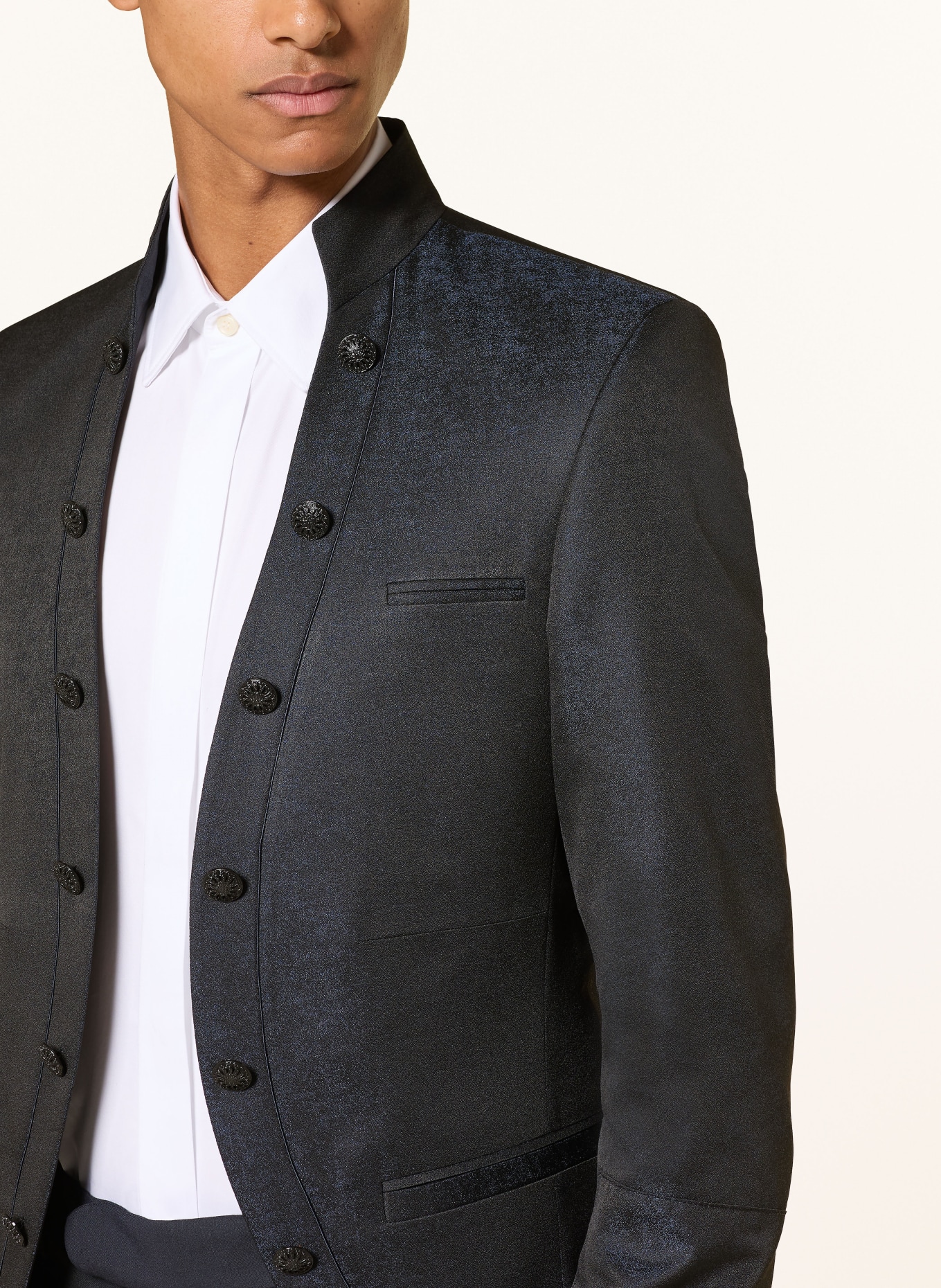 WILVORST Extra Slim Fit Suit Jacket: 030 SCHWARZ