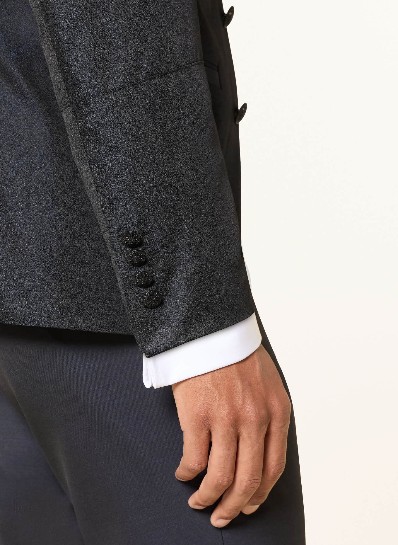WILVORST Colbert Extra Slim Fit: 030 SCHWARZ