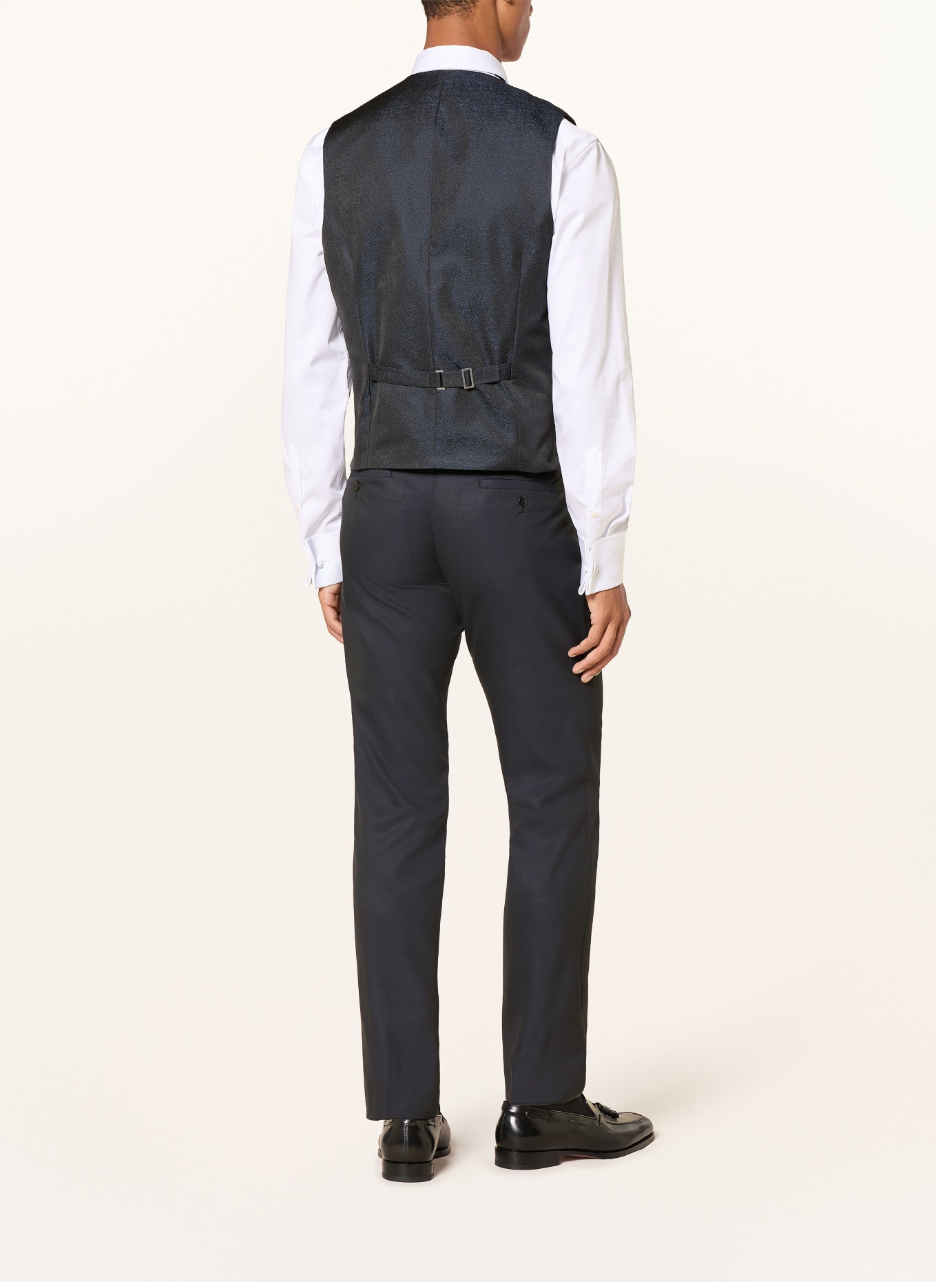 WILVORST Slim-fit suit trousers: 030 dkl.blau