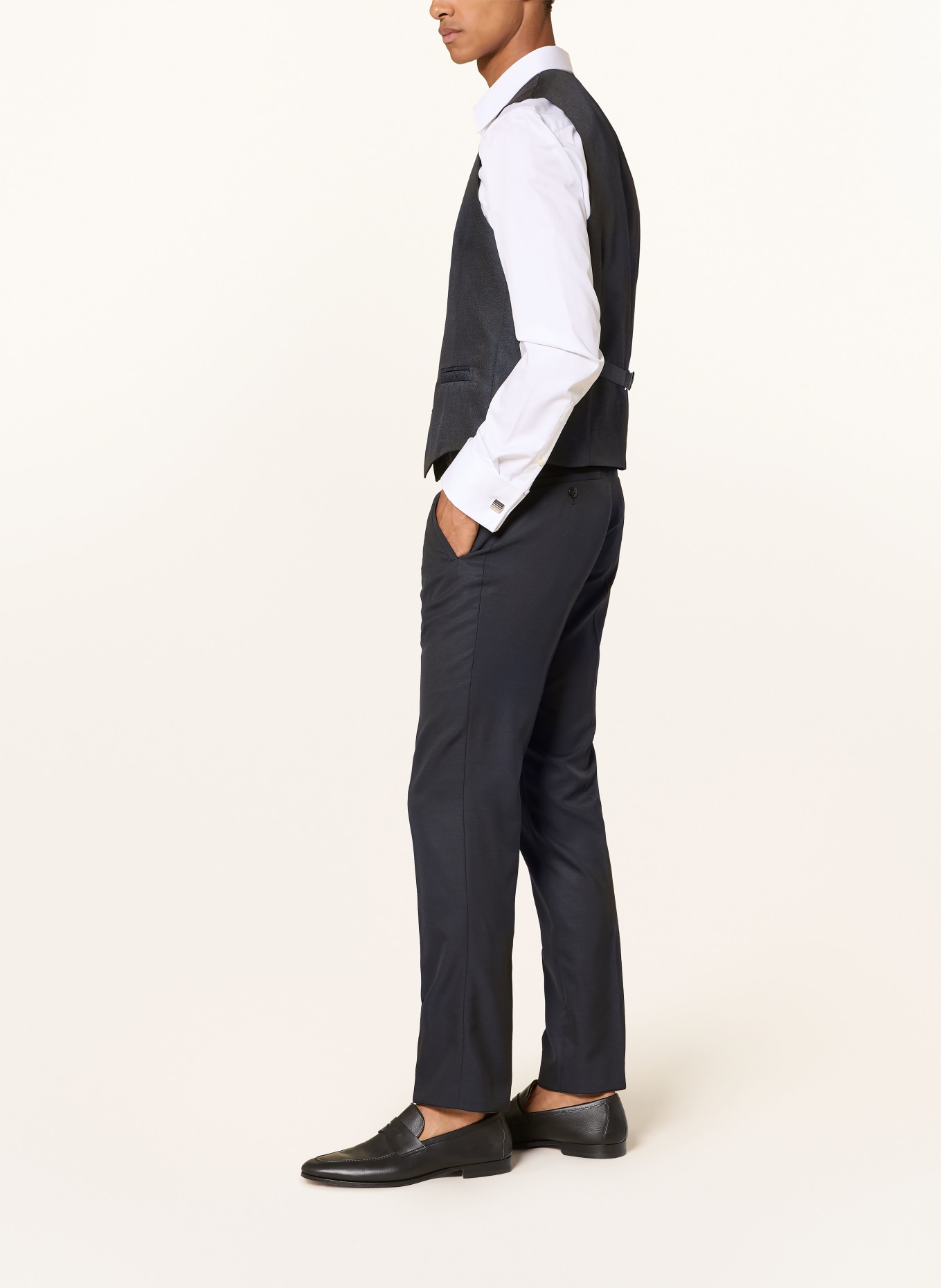 WILVORST Slim-fit suit trousers: 030 dkl.blau