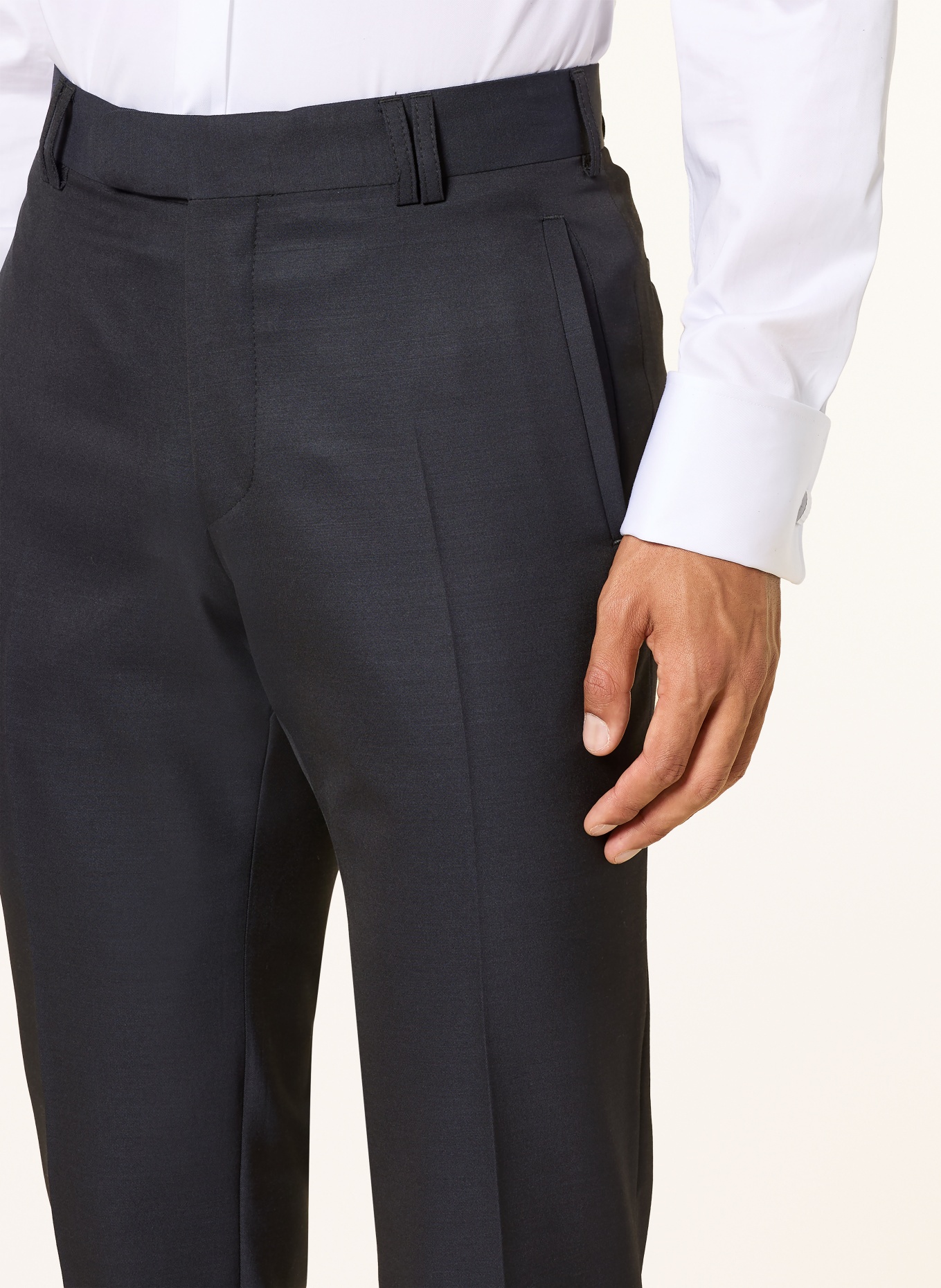 WILVORST Slim-fit suit trousers: 030 dkl.blau