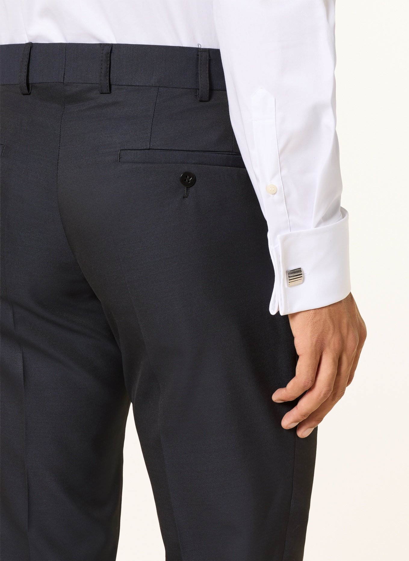 WILVORST Slim-fit suit trousers: 030 dkl.blau