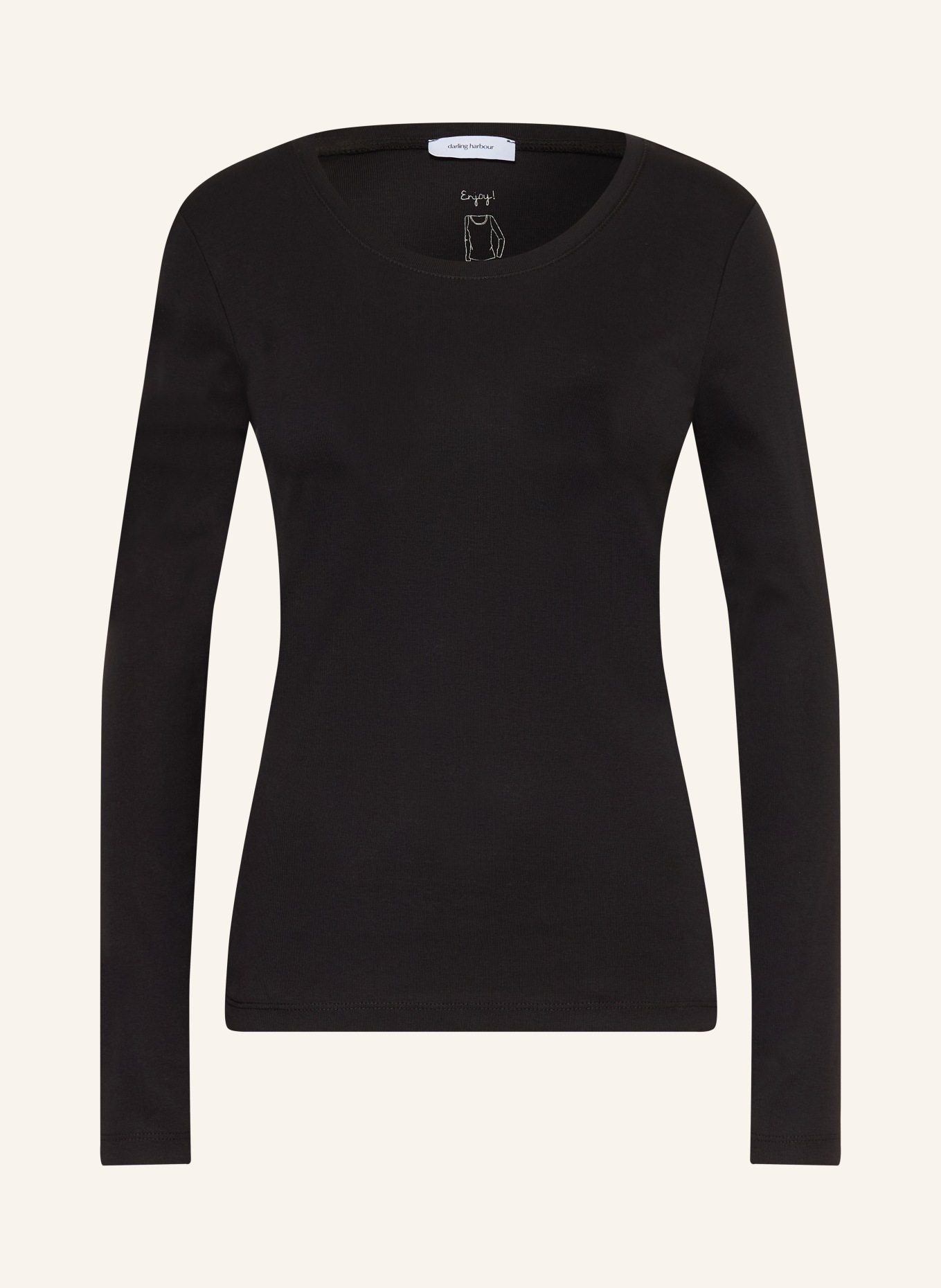 darling harbour Longsleeve: BLACK
