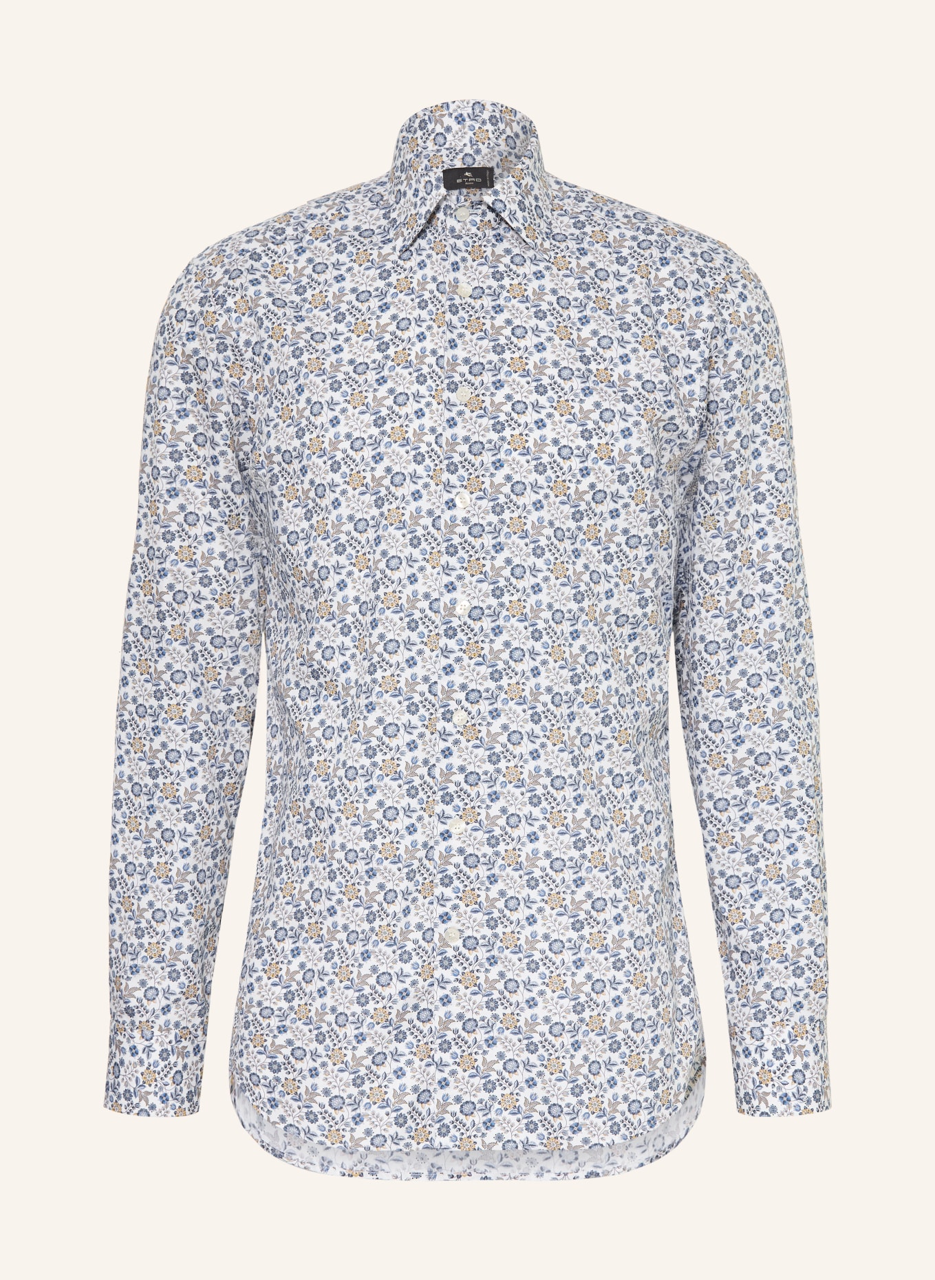ETRO Hemd Regular Fit: BLAU / BEIGE / WEISS