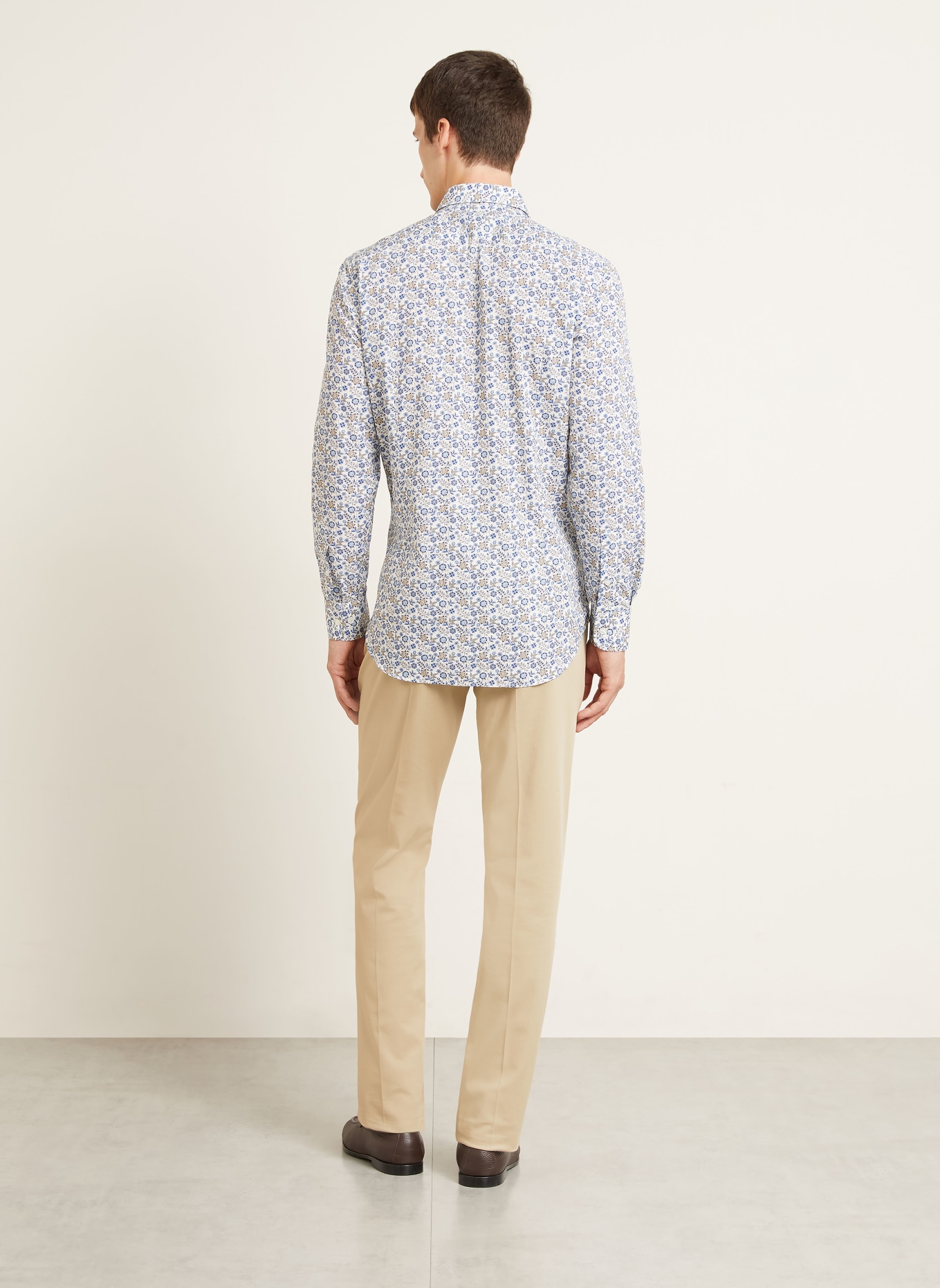ETRO Hemd Regular Fit: BLAU / BEIGE / WEISS