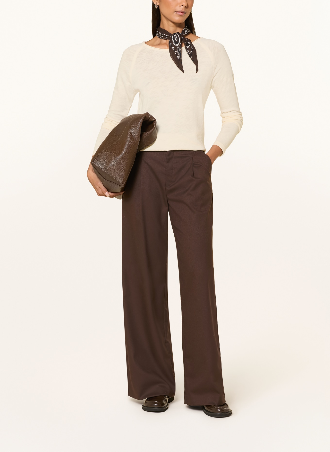 darling harbour Long-sleeve shirt: CREME
