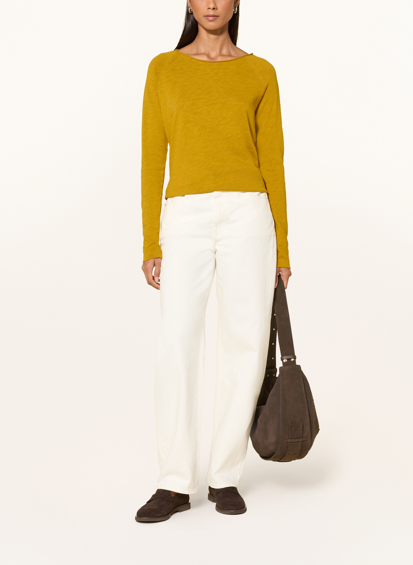 darling harbour Long-sleeve shirt: olive gold