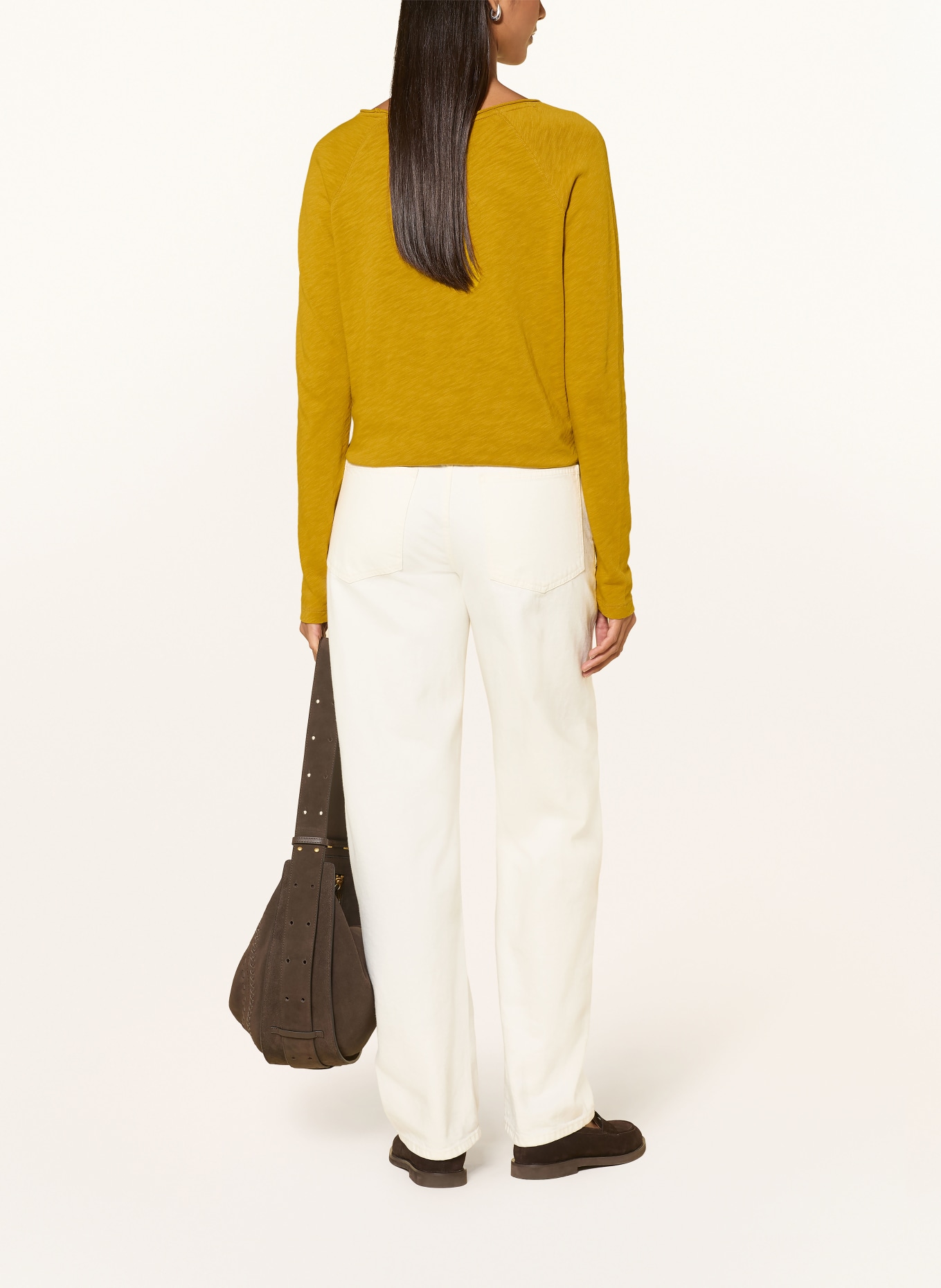 darling harbour Long-sleeve shirt: olive gold