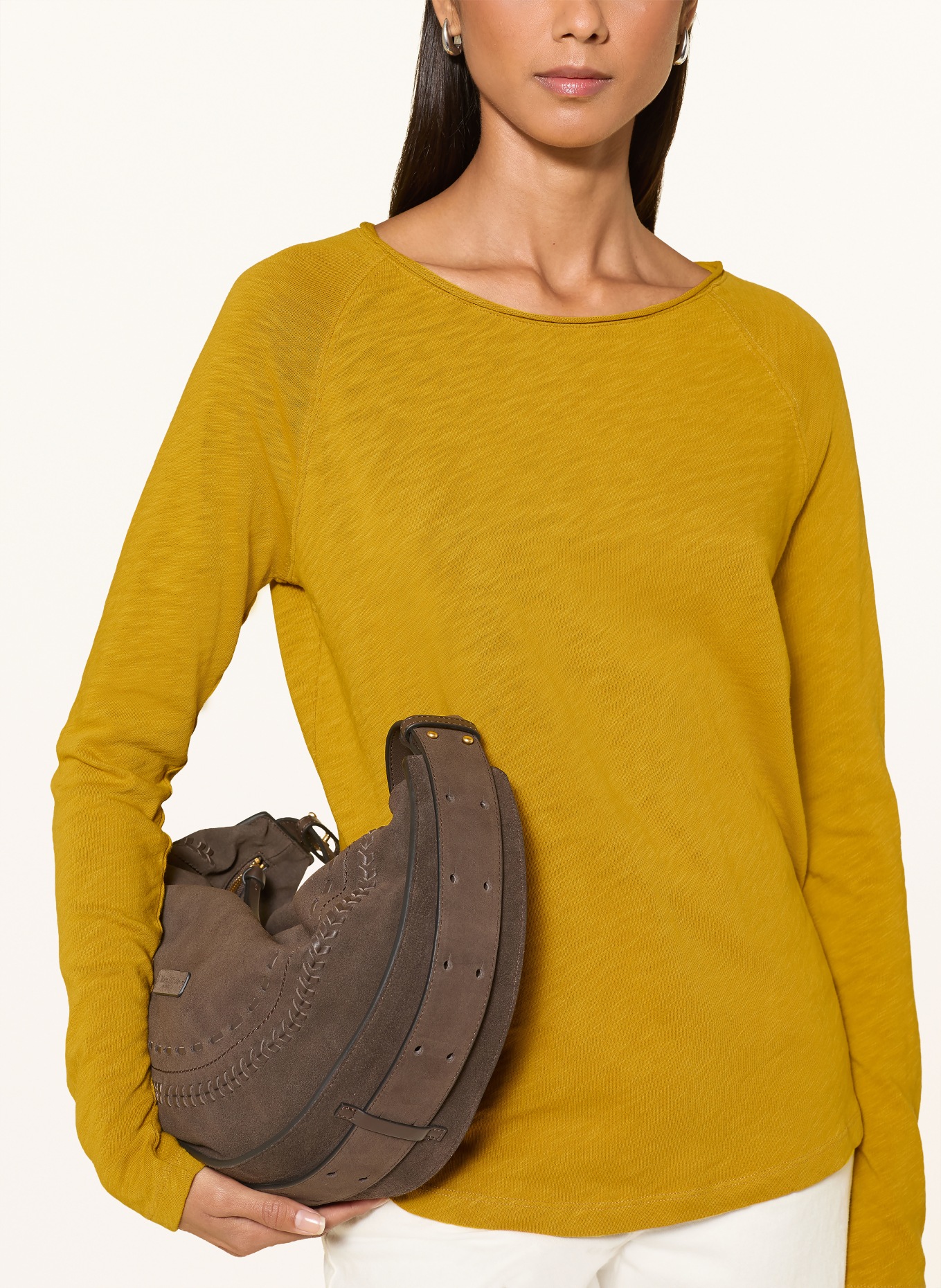 darling harbour Long-sleeve shirt: olive gold