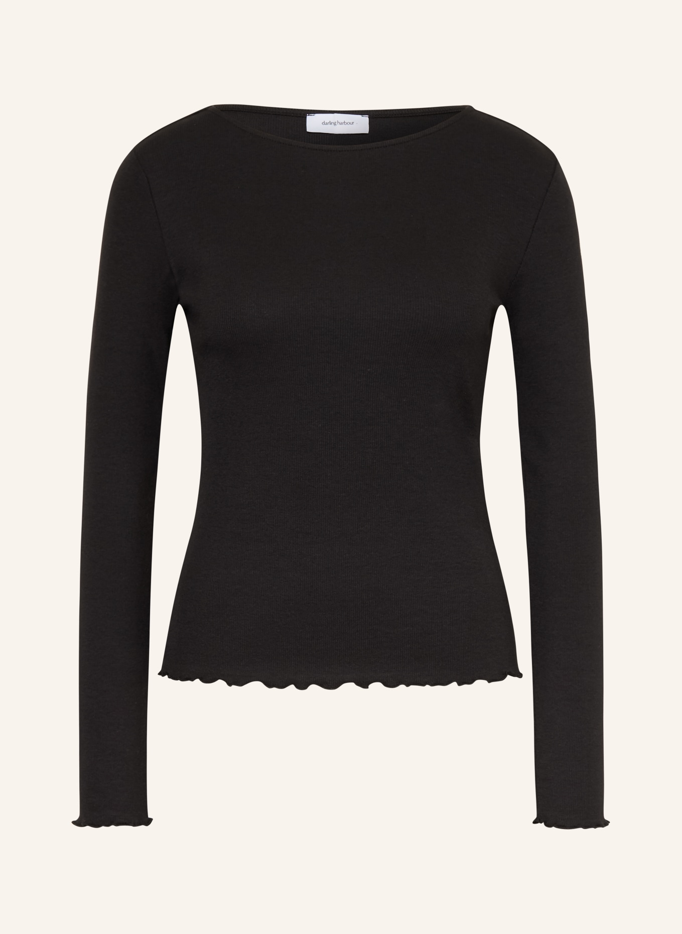 darling harbour Long-sleeve shirt: BLACK