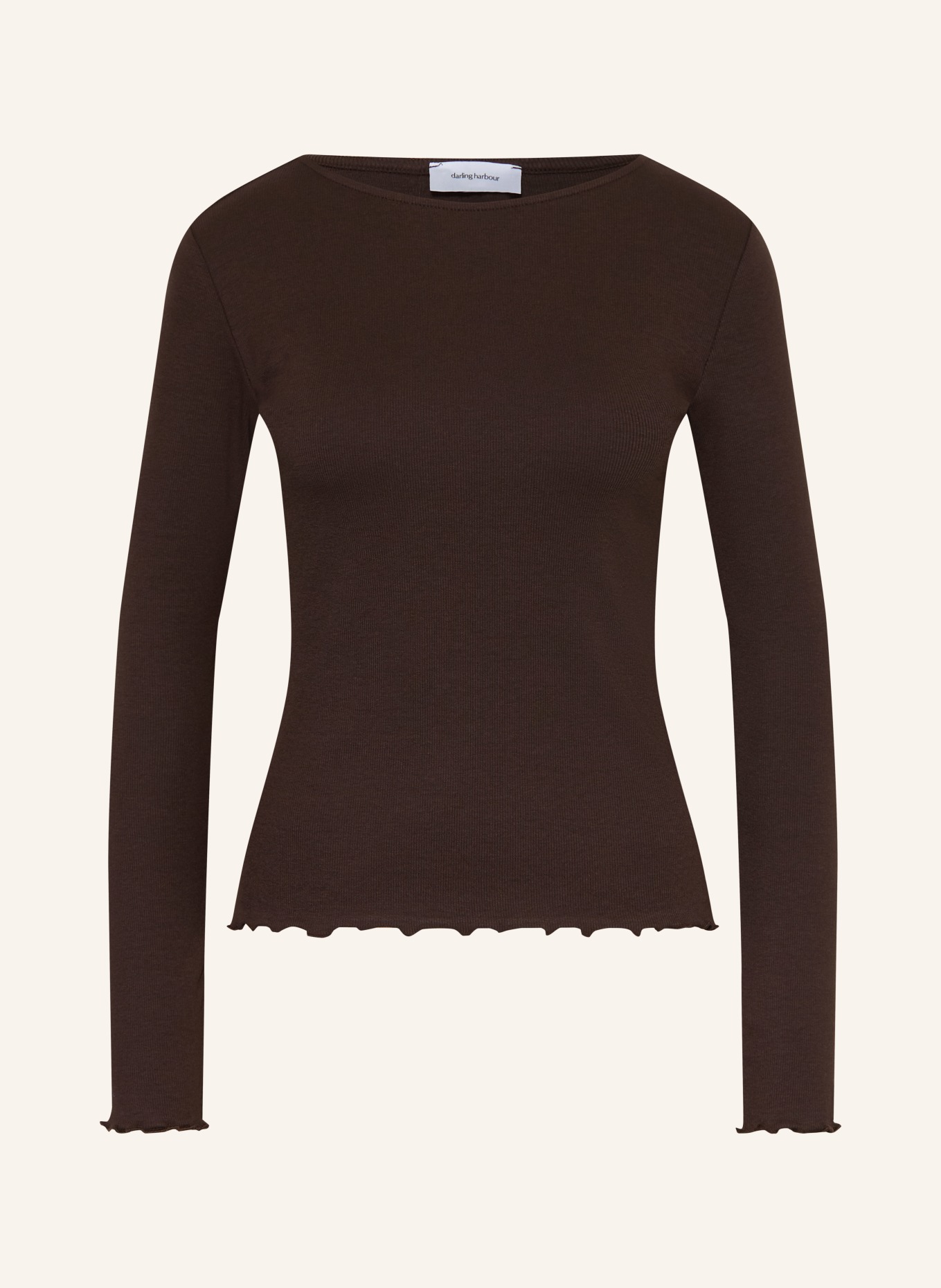 darling harbour Long-sleeve shirt: DARK BROWN
