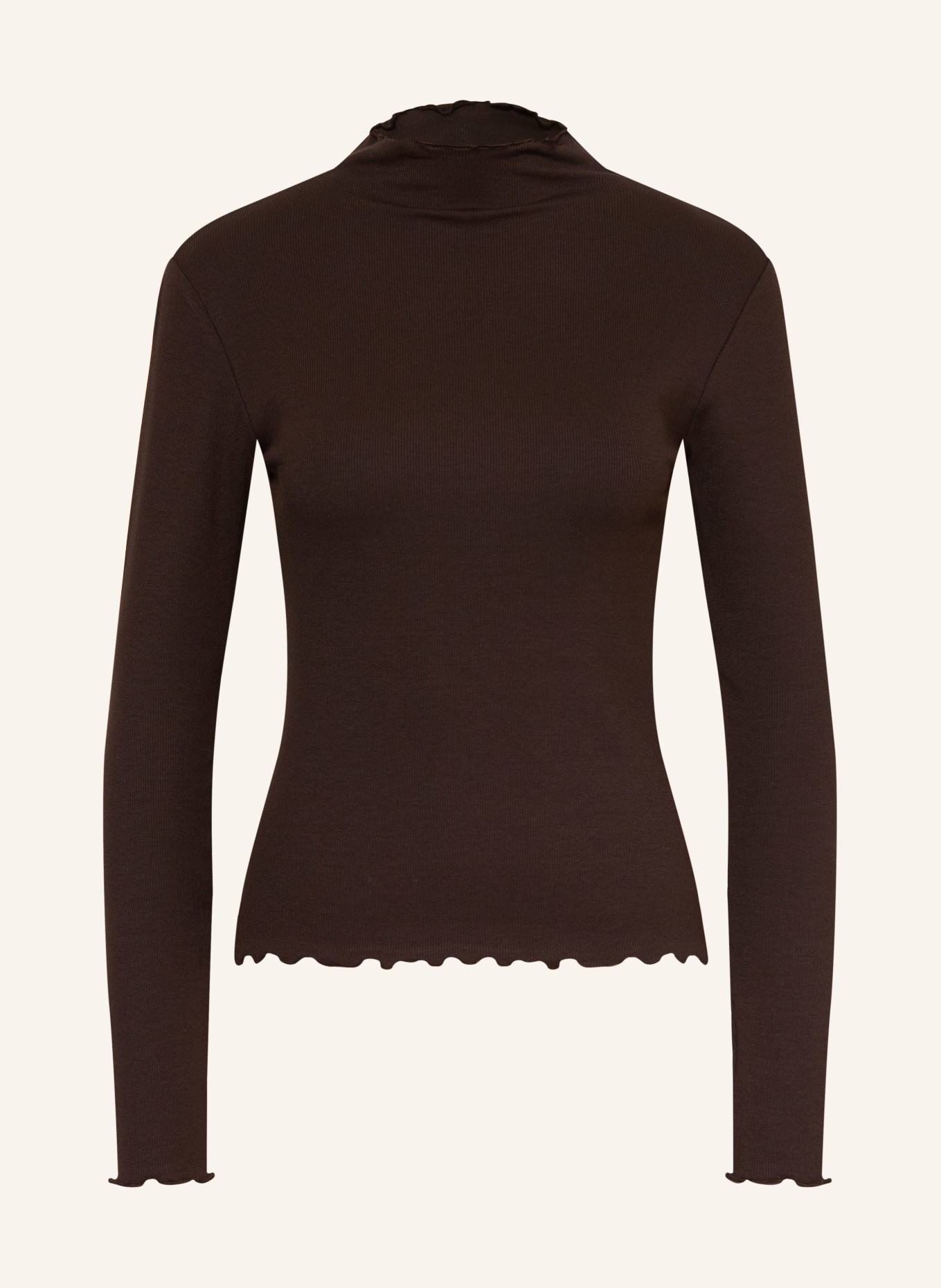 darling harbour Longsleeve: DARK BROWN