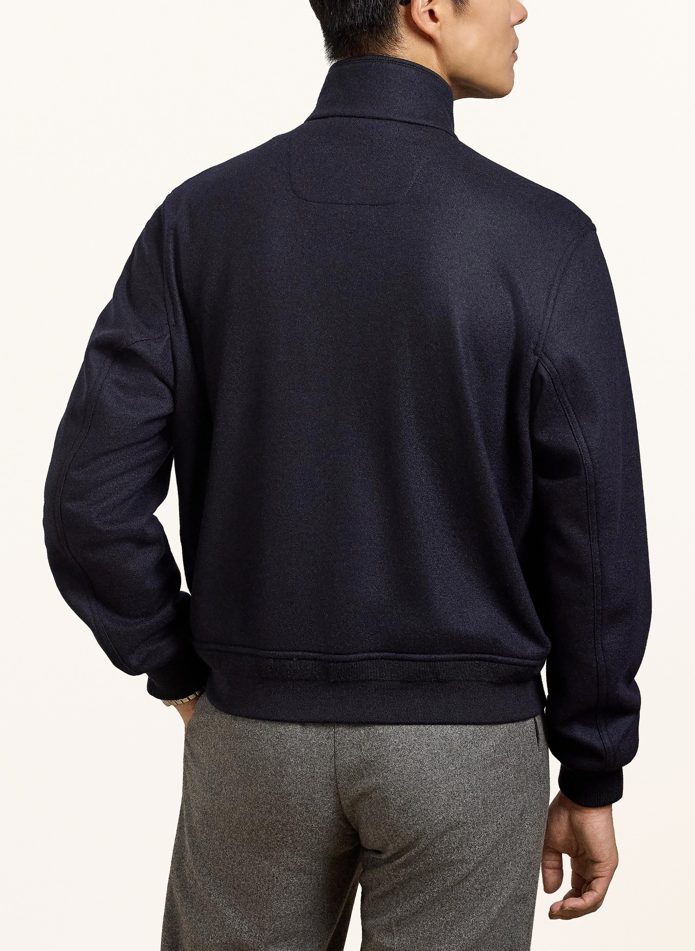 RALPH LAUREN PURPLE LABEL Bluzon cu cașmir: ALBASTRU ÎNCHIS