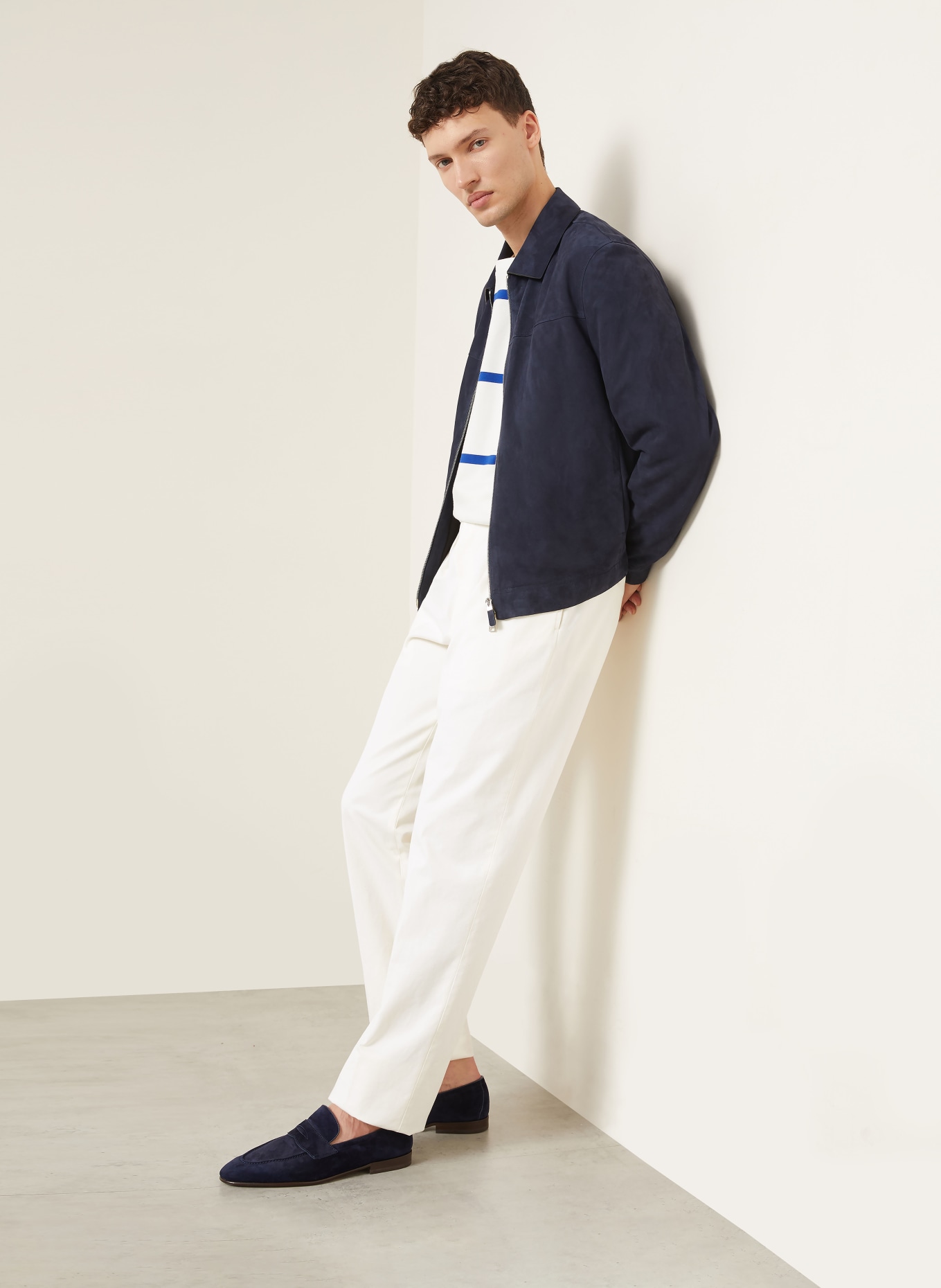 RALPH LAUREN PURPLE LABEL Regular-Fit Chinos: CREAM