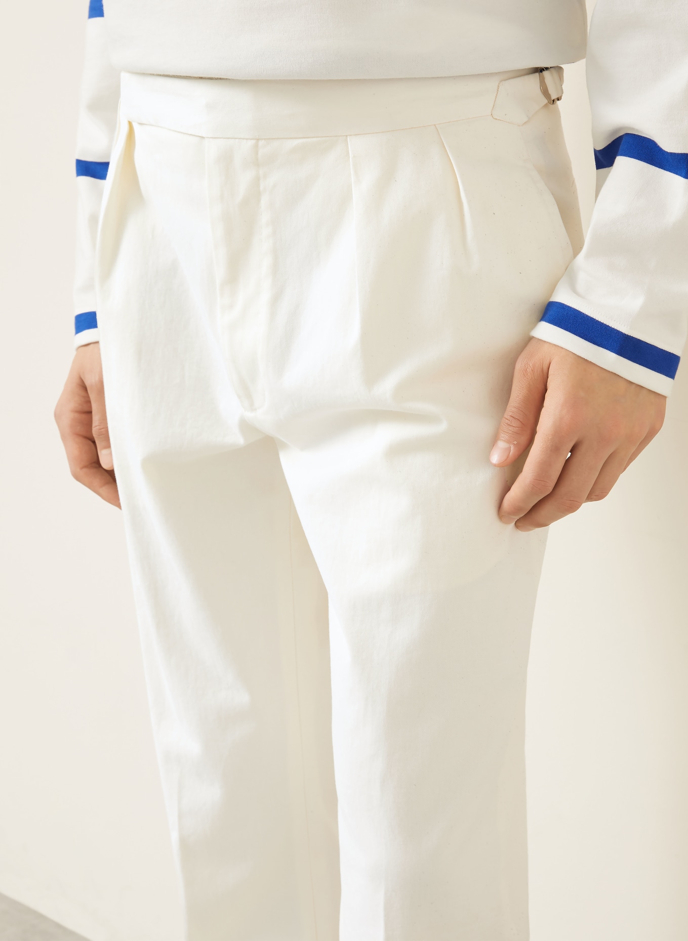 RALPH LAUREN PURPLE LABEL Regular-Fit Chinos: CREAM