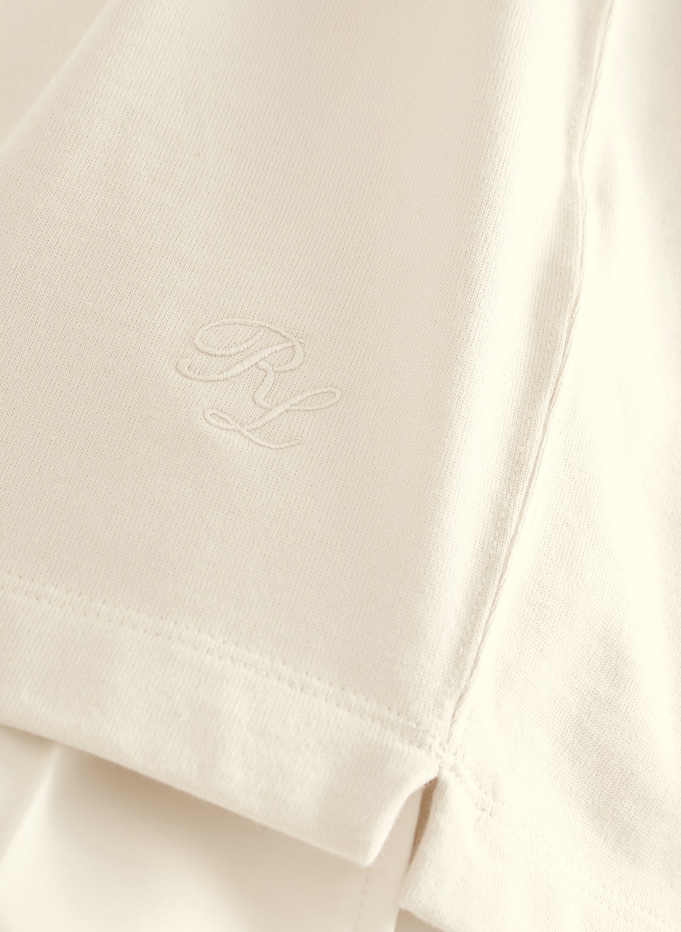 RALPH LAUREN PURPLE LABEL T-shirt: CRÈME
