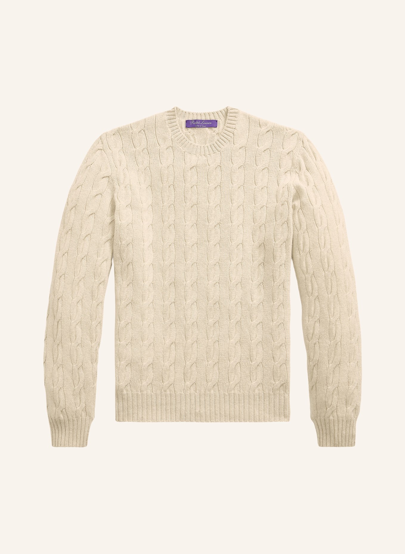 RALPH LAUREN PURPLE LABEL Pull en cachemire: BEIGE