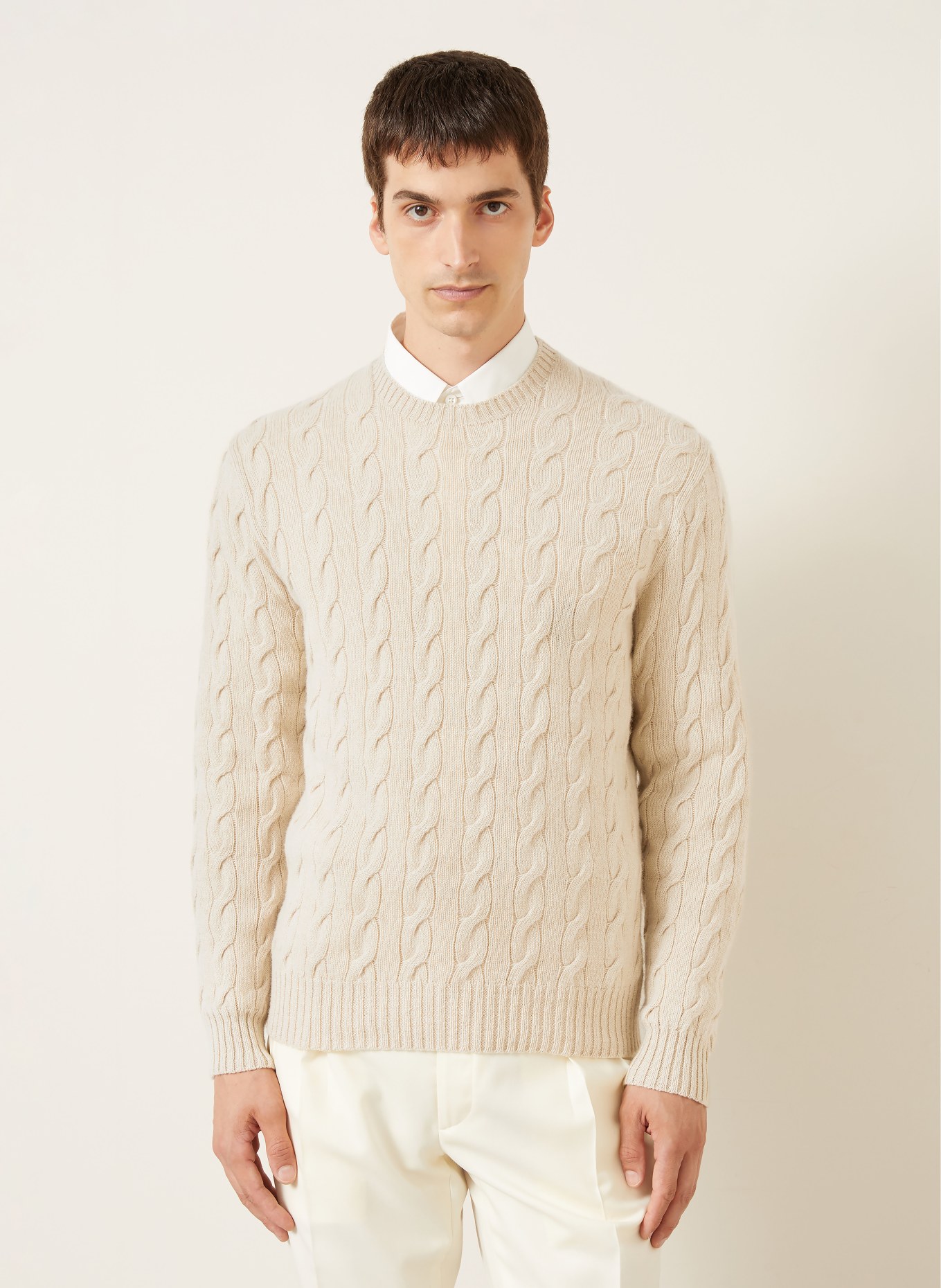 RALPH LAUREN PURPLE LABEL Pull en cachemire: BEIGE