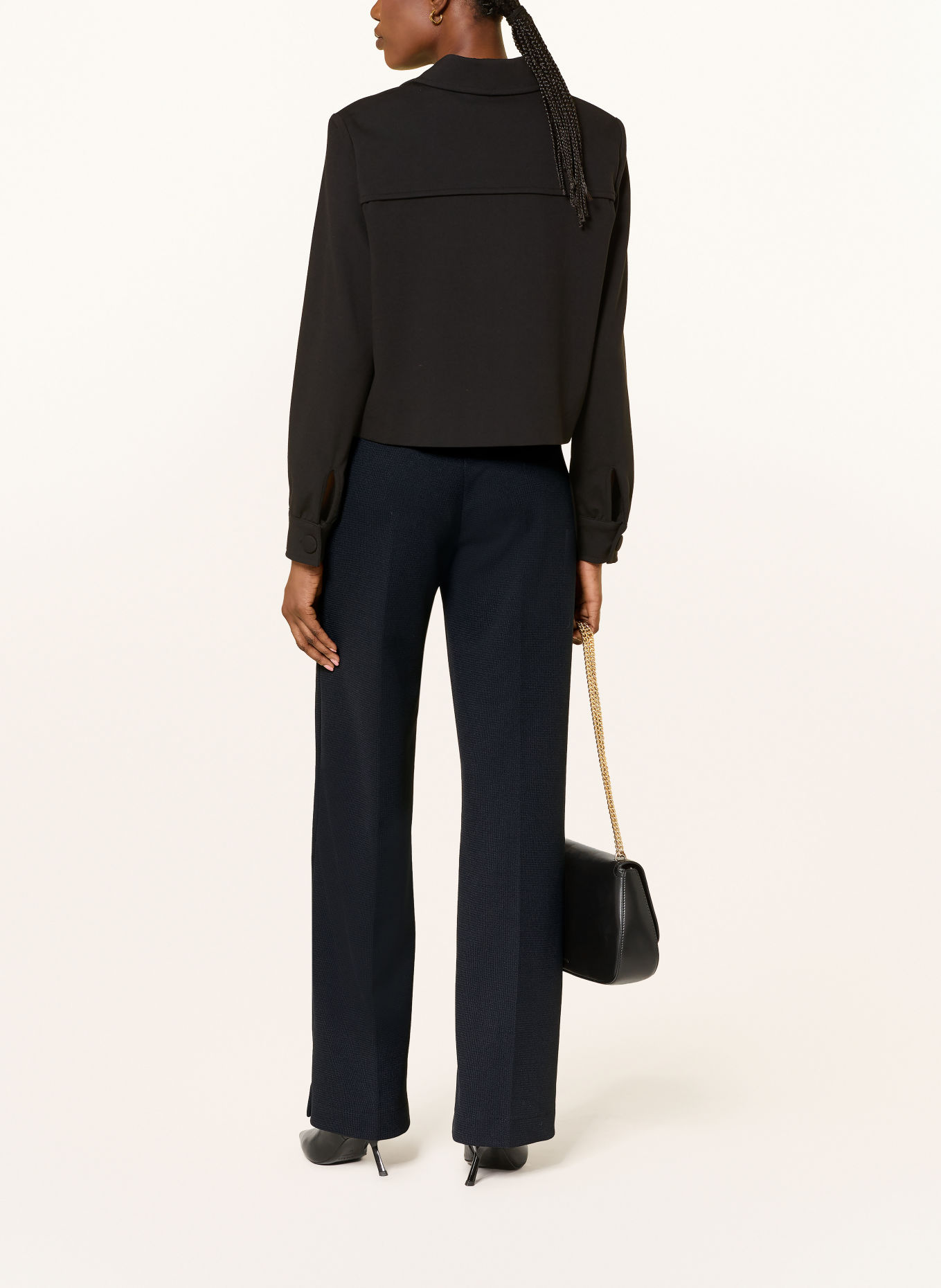 SEM PER LEI Wide-leg trousers: DARK BLUE