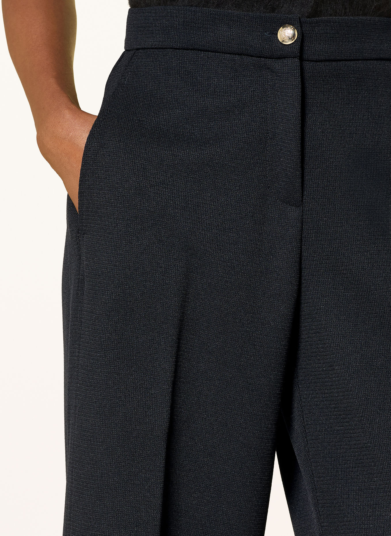 SEM PER LEI Wide-leg trousers: DARK BLUE