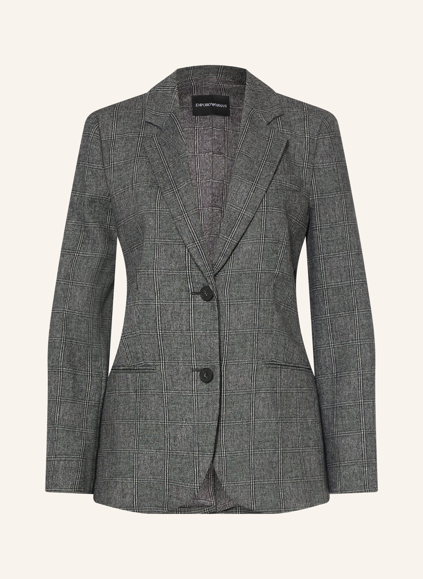 EMPORIO ARMANI Blejzr: ČERNÁ / BÍLÁ